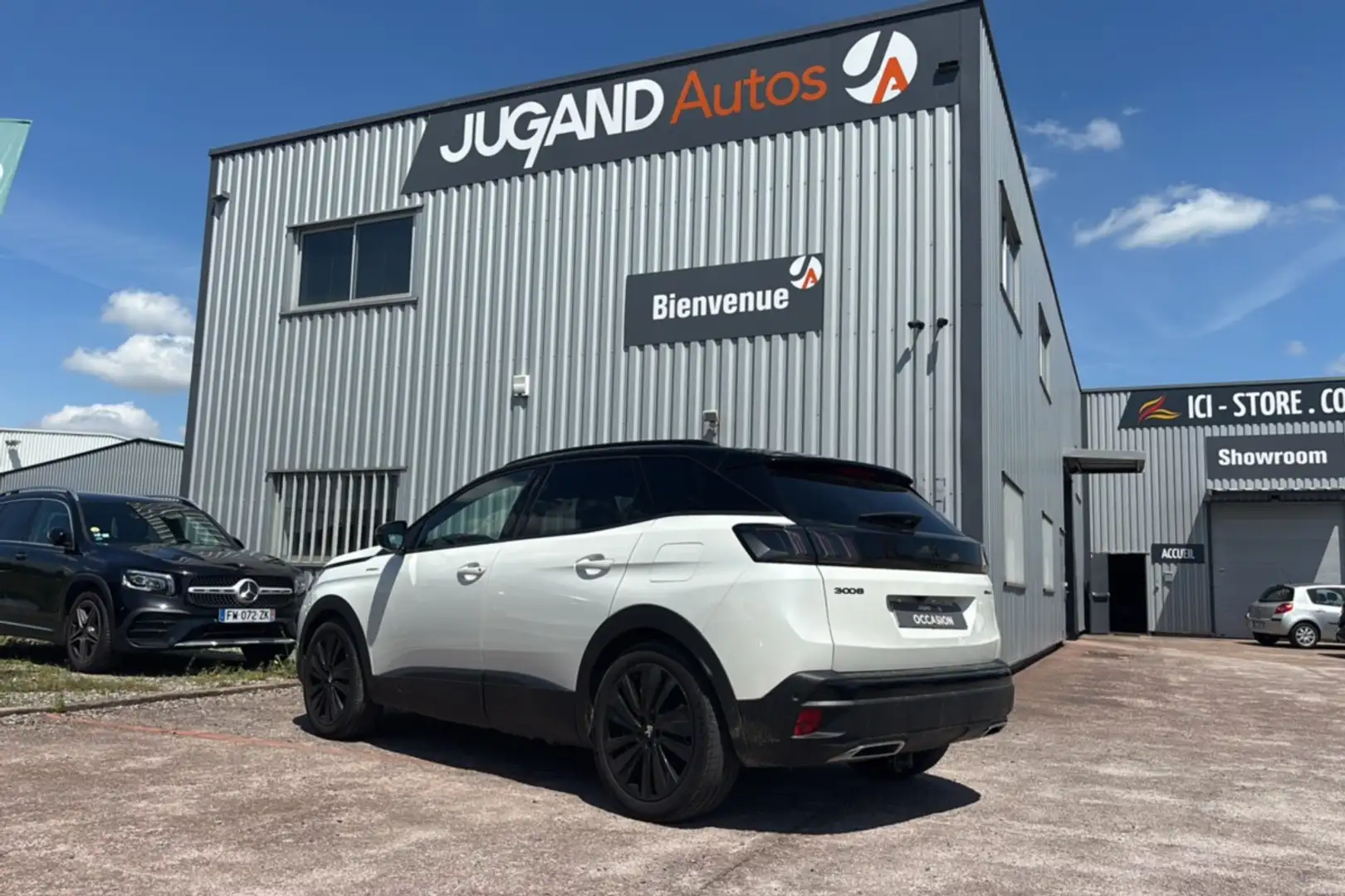 Peugeot 3008 HYBRID4 300 GT PACK T.O BLACK Blanc - 2