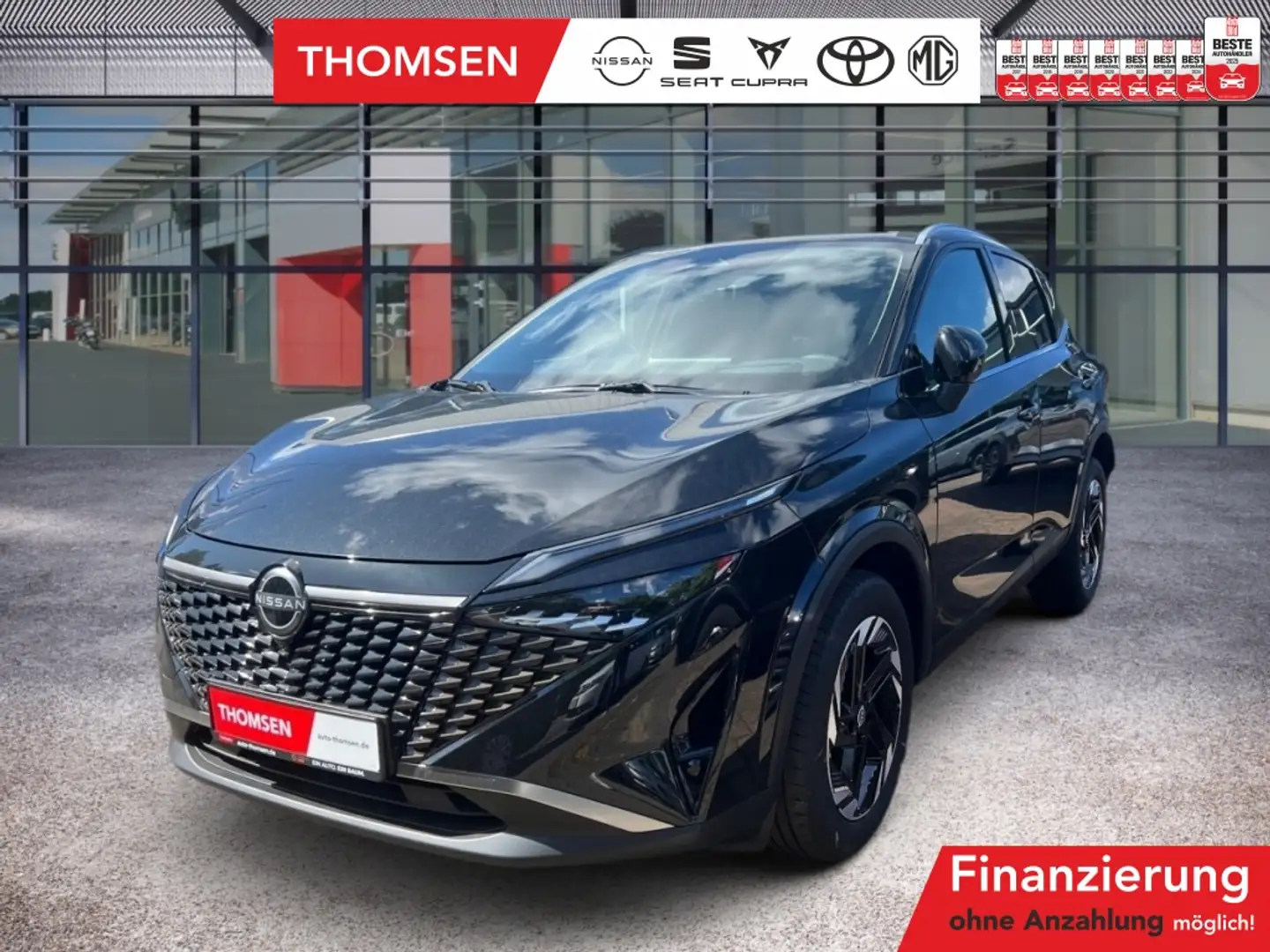 Nissan Qashqai 1.3 DIG-T MHEV N-Connecta ACC AUT LED Zwart - 1