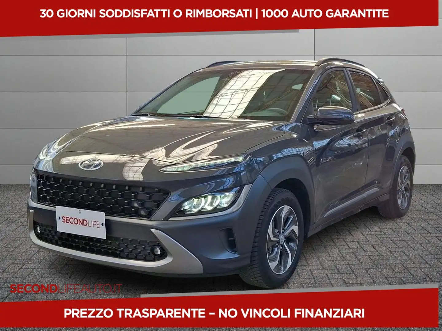 Hyundai KONA 1.6 gdi hev Xline 2wd 141cv dct Grigio - 1