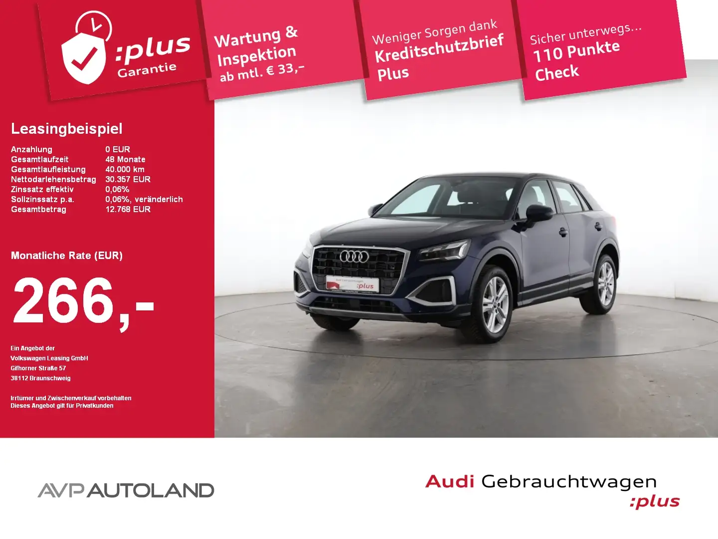 Audi Q2 35 TFSI S tronic advanced AHK | MATRIX-LED Blau - 1