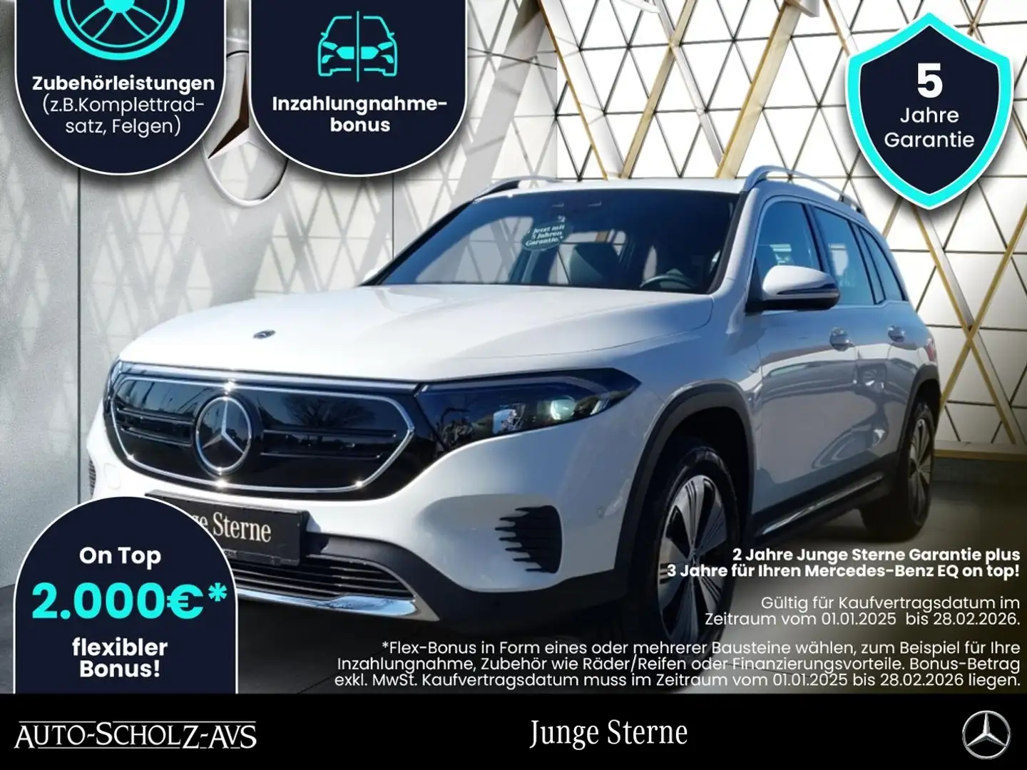 Mercedes-Benz EQB 250 Progressive Distro*Easy-P*Kamera*CarPlay Bílá - 1