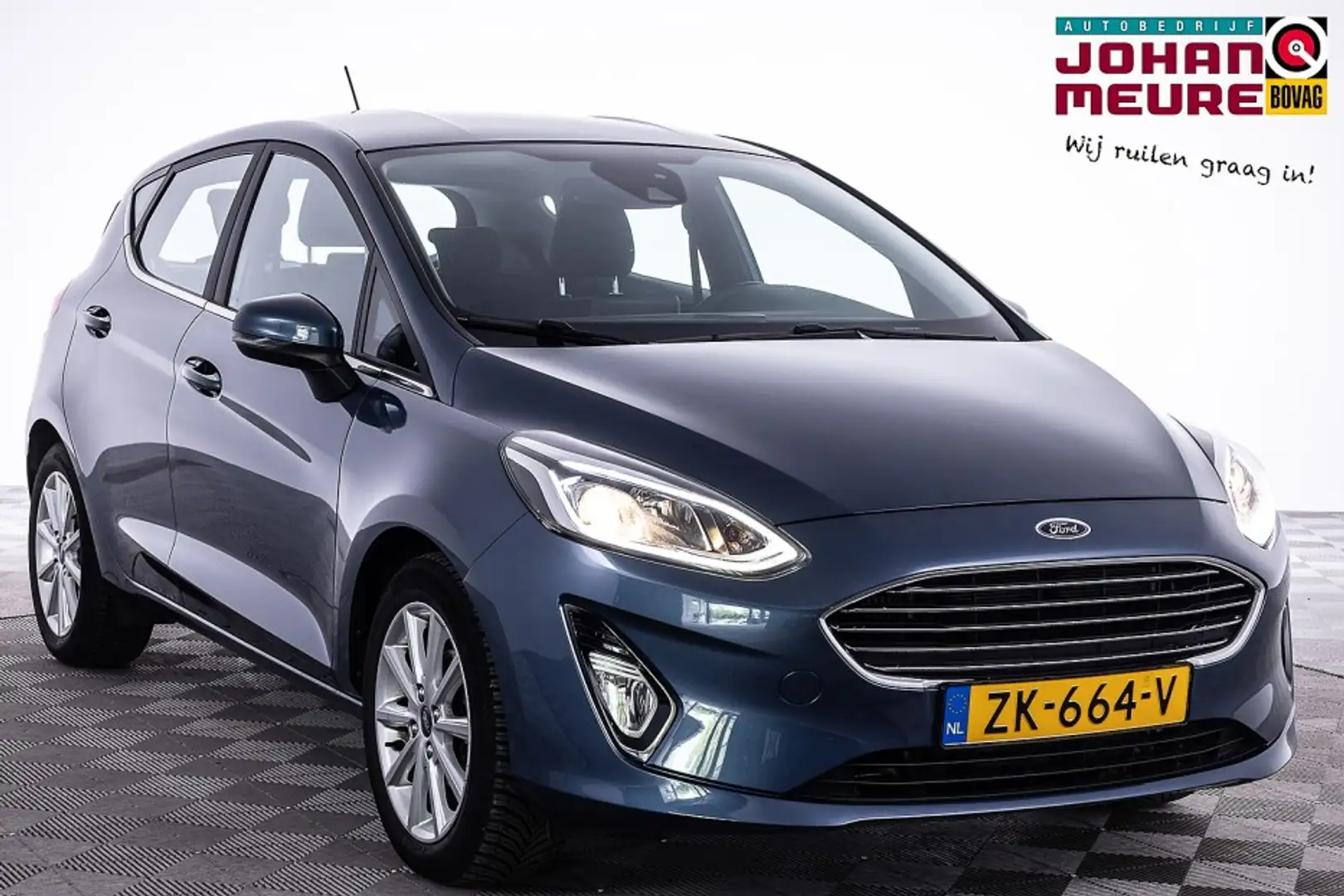 Ford Fiesta 1.0 EcoBoost Titanium | NAVI | VELGEN | WINTER PAC Blauw - 1