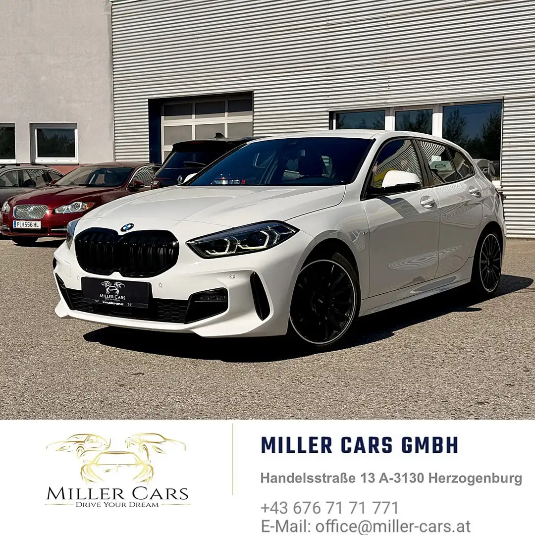 BMW 118 i M-Sport Aut LED NAVI *Sevicegepflegt* Weiß - 1