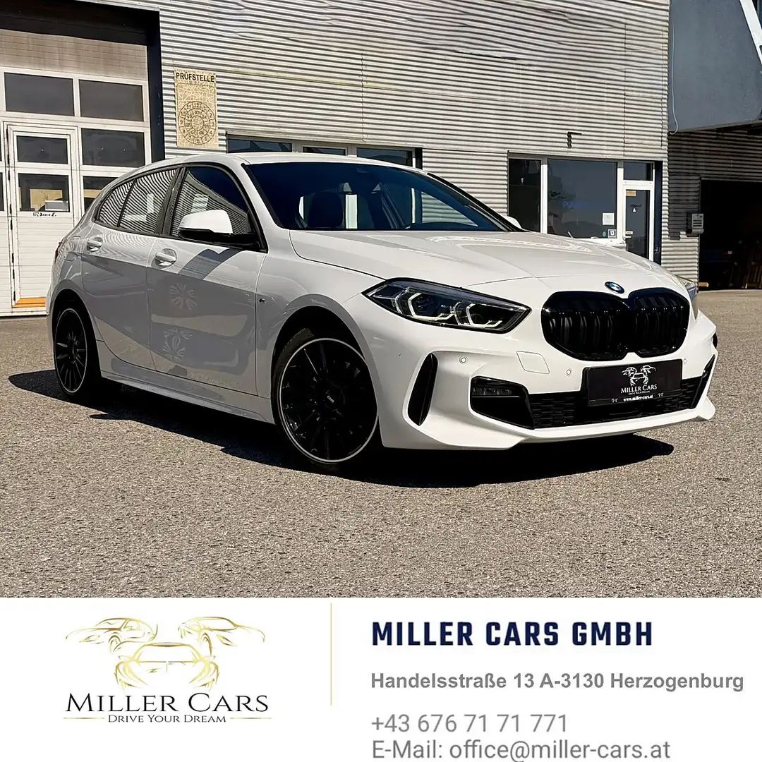 BMW 118 i M-Sport Aut LED NAVI *Sevicegepflegt* Weiß - 2