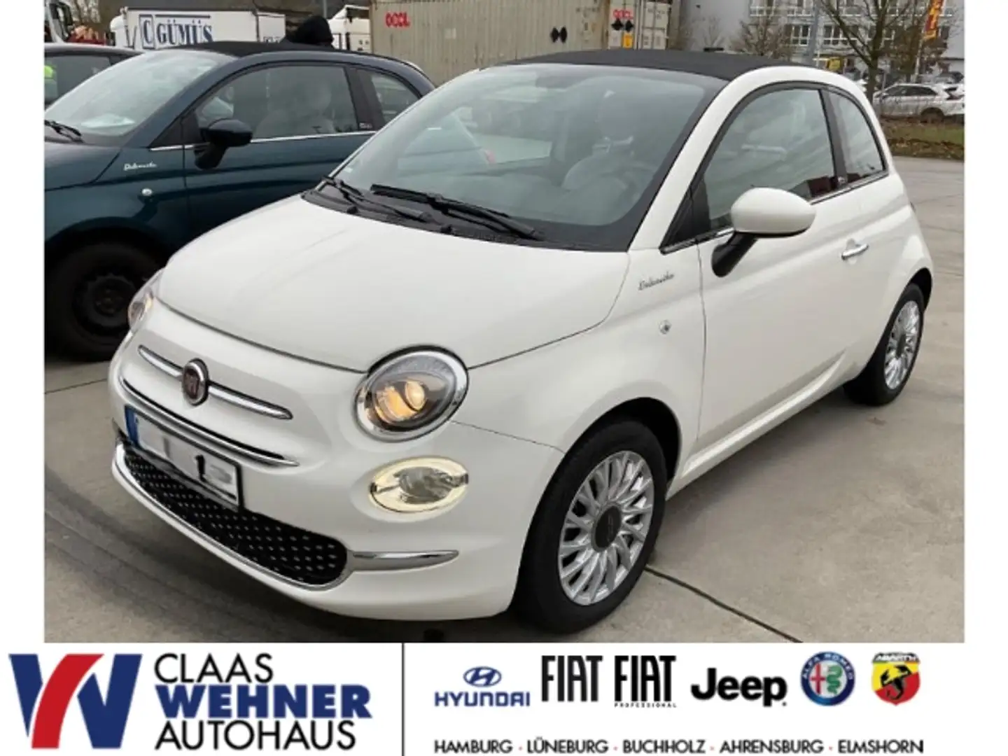 Fiat 500C DolceVita 1.0 Mild Hybrid EU6d UConnect elektron. Weiß - 1
