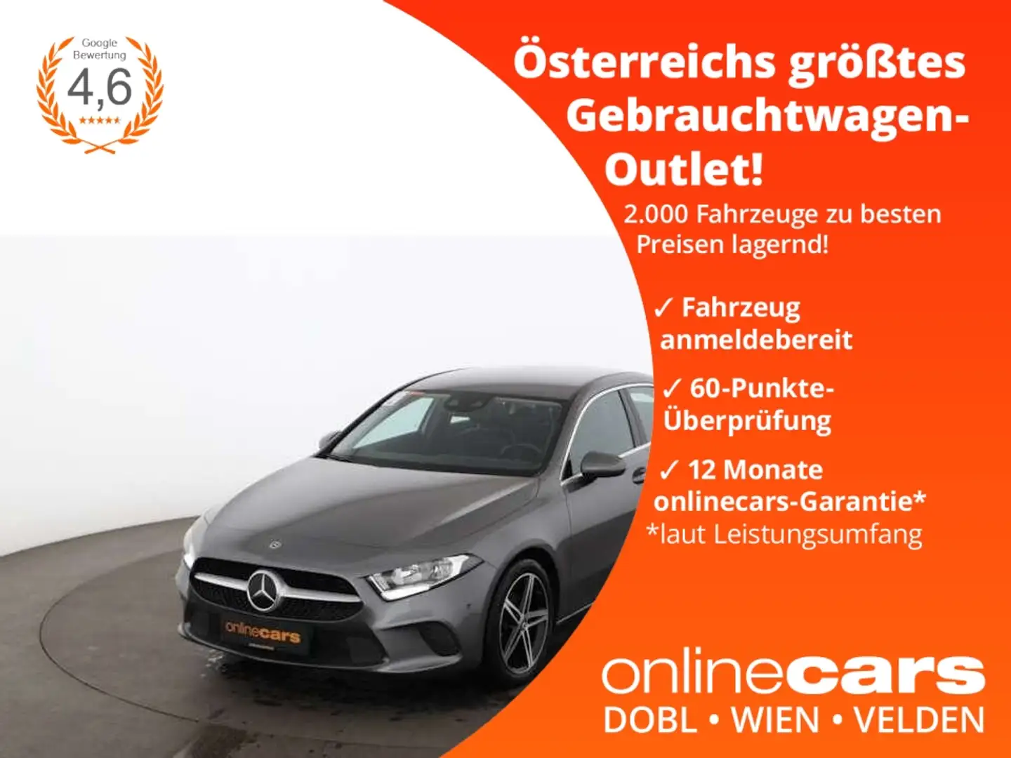 Mercedes-Benz A 180 d Progressive Aut RADAR NAVI DIGITAL-TACHO Gris - 1
