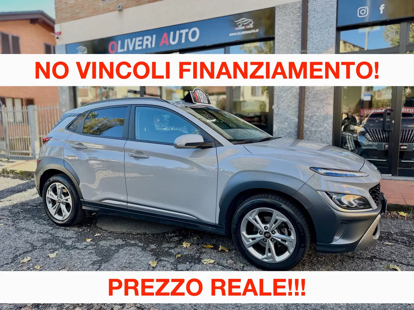 Hyundai KONA Kona 48V Hybrid 1.0 120cv imt Xline PREZZO REALE! Grigio - 1