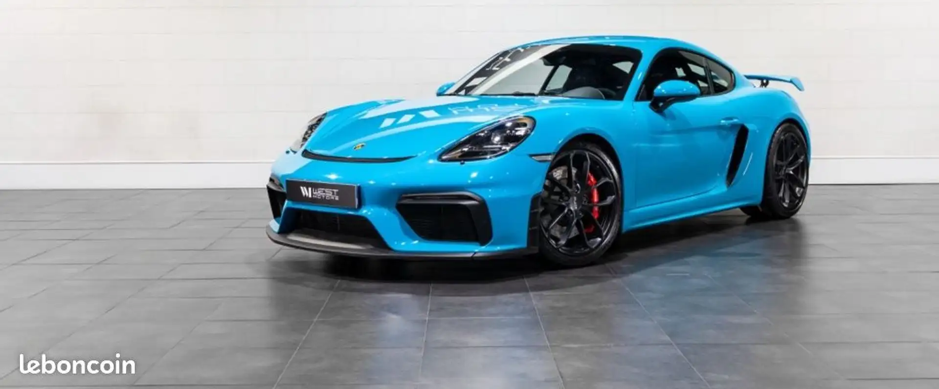 Porsche 718 CAYMAN GT4 4.0 420 – Française Clubsport Chrono PDLS+ Baquets Carbone Bose Cam. Recul 933E-Mois Bleu - 1