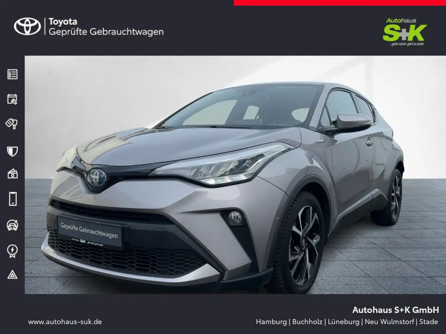 Toyota C-HR 2.0 Hybrid Team D*WINTER-P.+COMFORT-P.+KAMERA** Grau - 1