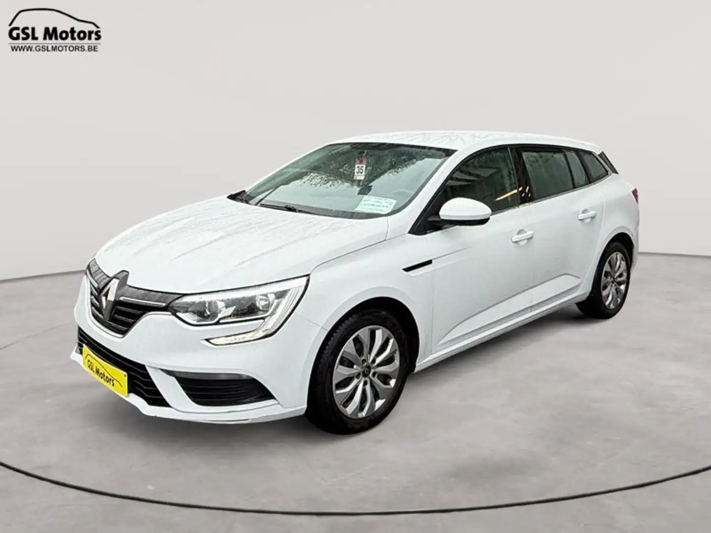 Renault Megane 1.2 100cv break blanc 04/18 49969km Airco Cruise Weiß - 1