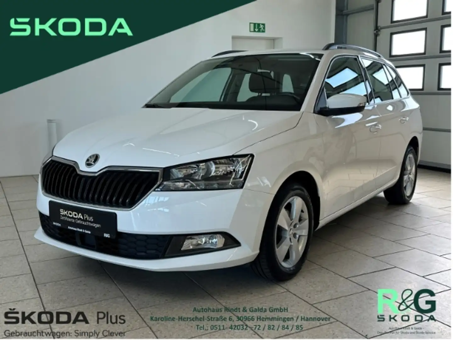 Skoda Fabia Combi Ambition 1.0 TSI Klima Freisprech Weiß - 1