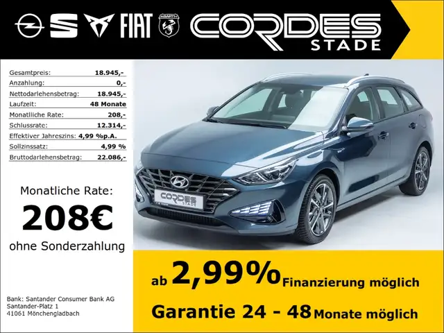 Hyundai i30 Mild-Hybrid 1.5 T-GDI Allwetter PDCv+h Apple CarPl
