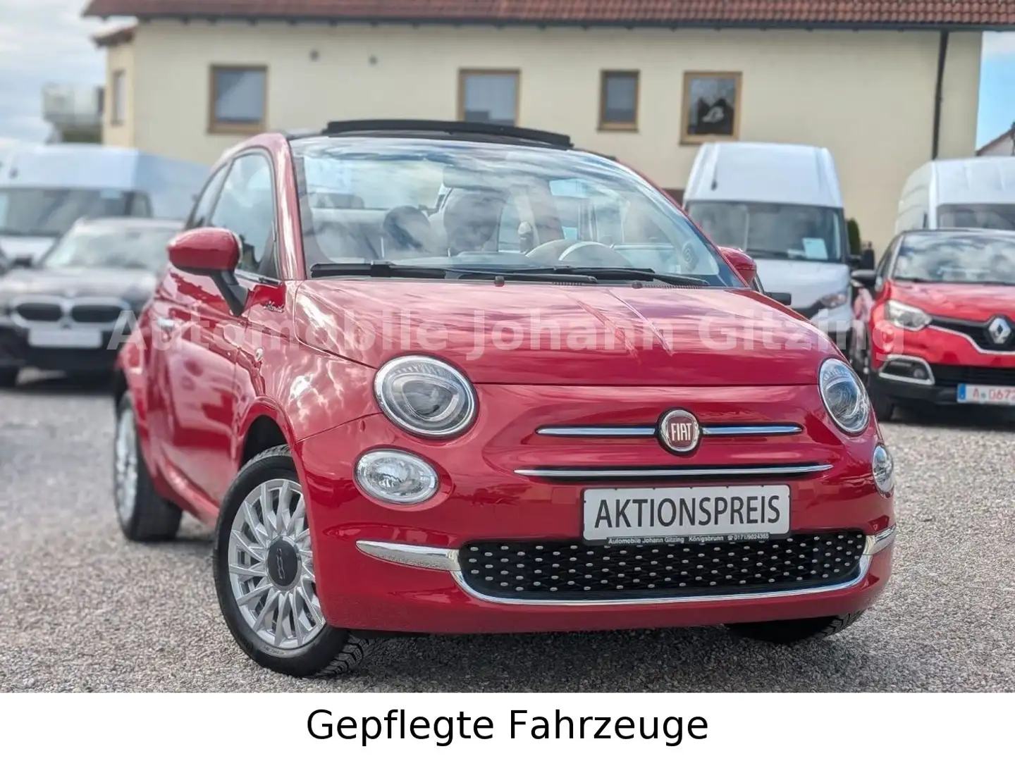 Fiat 500C DOLCEVITA CABRIO *AKTIONSPREIS* TOP ZUSTAND Rouge - 1