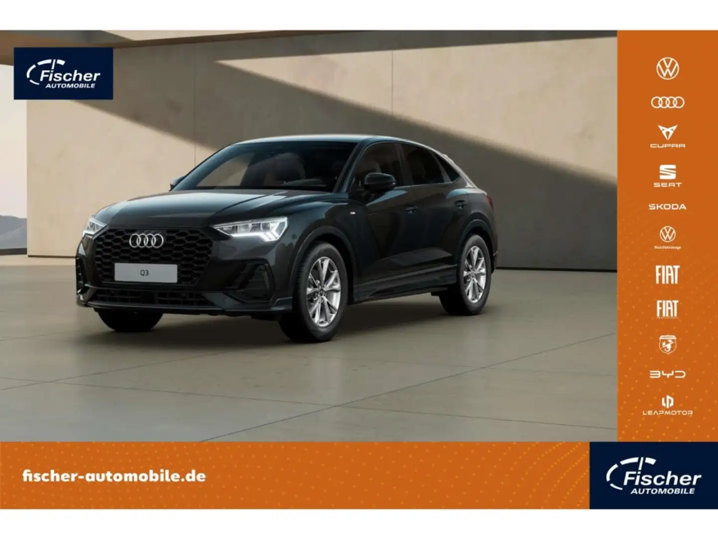 Audi Q3 Sportback 35 TDI S line Schwarz - 1