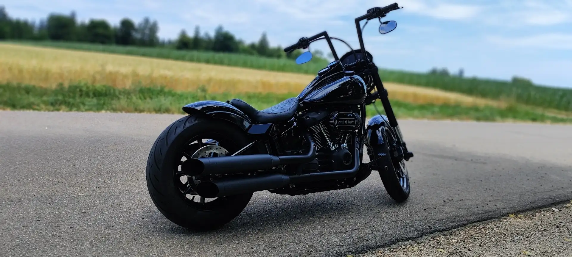 Harley-Davidson Lowrider S Softail 114 individueller Umbau Schwarz - 2