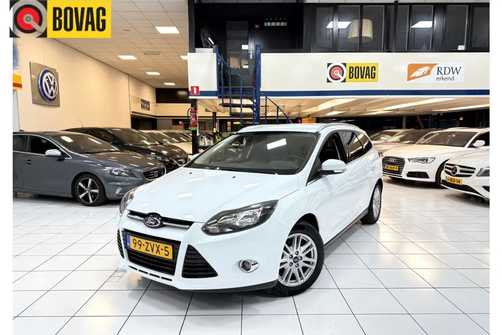 Ford Focus Wagon 1.0 EcoB. Titanium Bovag garantie Wit - 1
