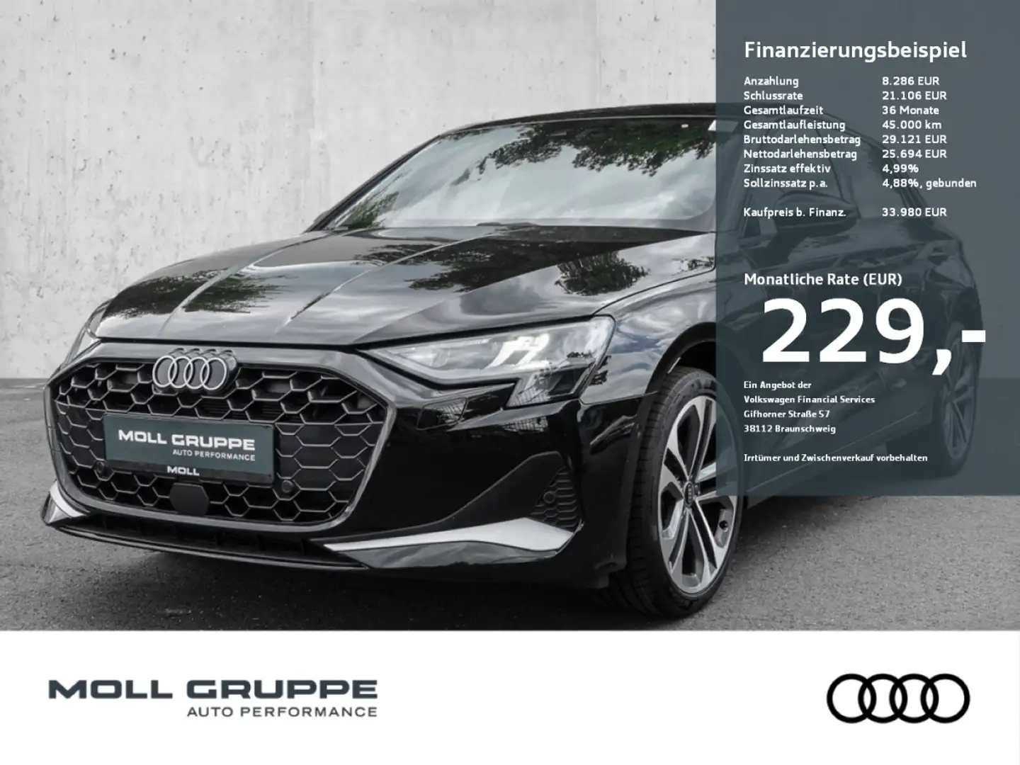 Audi A3 Sportback 35 TDI S tronic advanced (AHK*Navi plus) Negru - 1