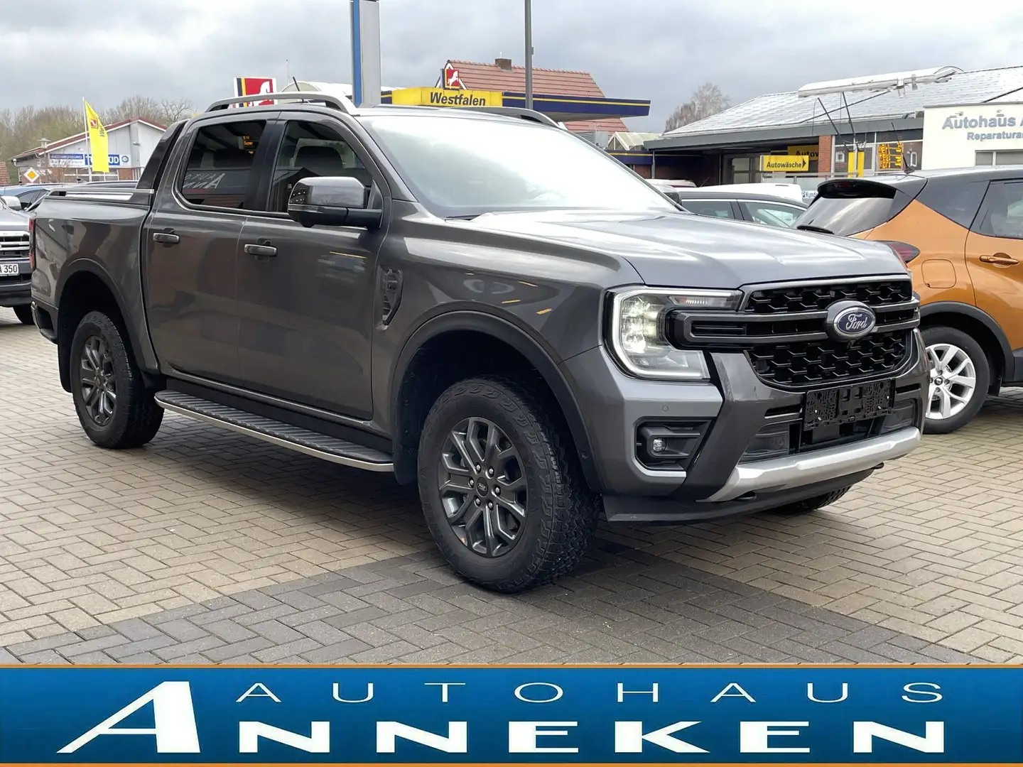 Ford Ranger 3.0 Wildtrak e-4WD DoKa*Elektr.Rollo*ACC* Gris - 2