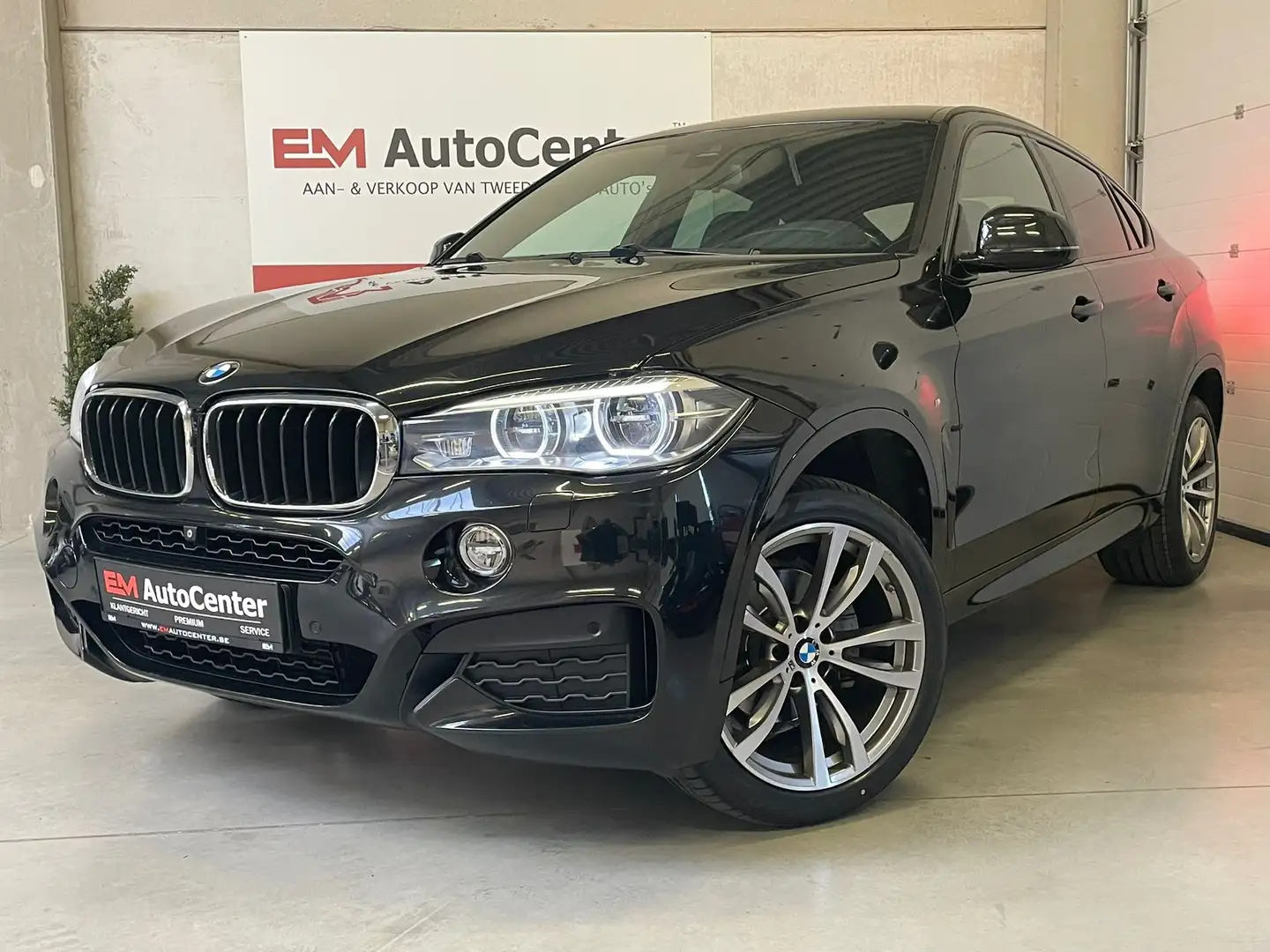 BMW X6 M-Pack Shadow-360°CAM-Trekh-HUD-Luchtv-H/Kardon Noir - 2