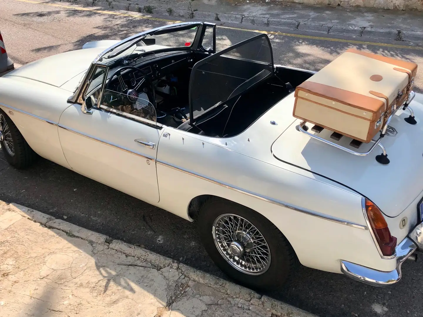MG MGB MK1,Pull Handle Blanco - 1