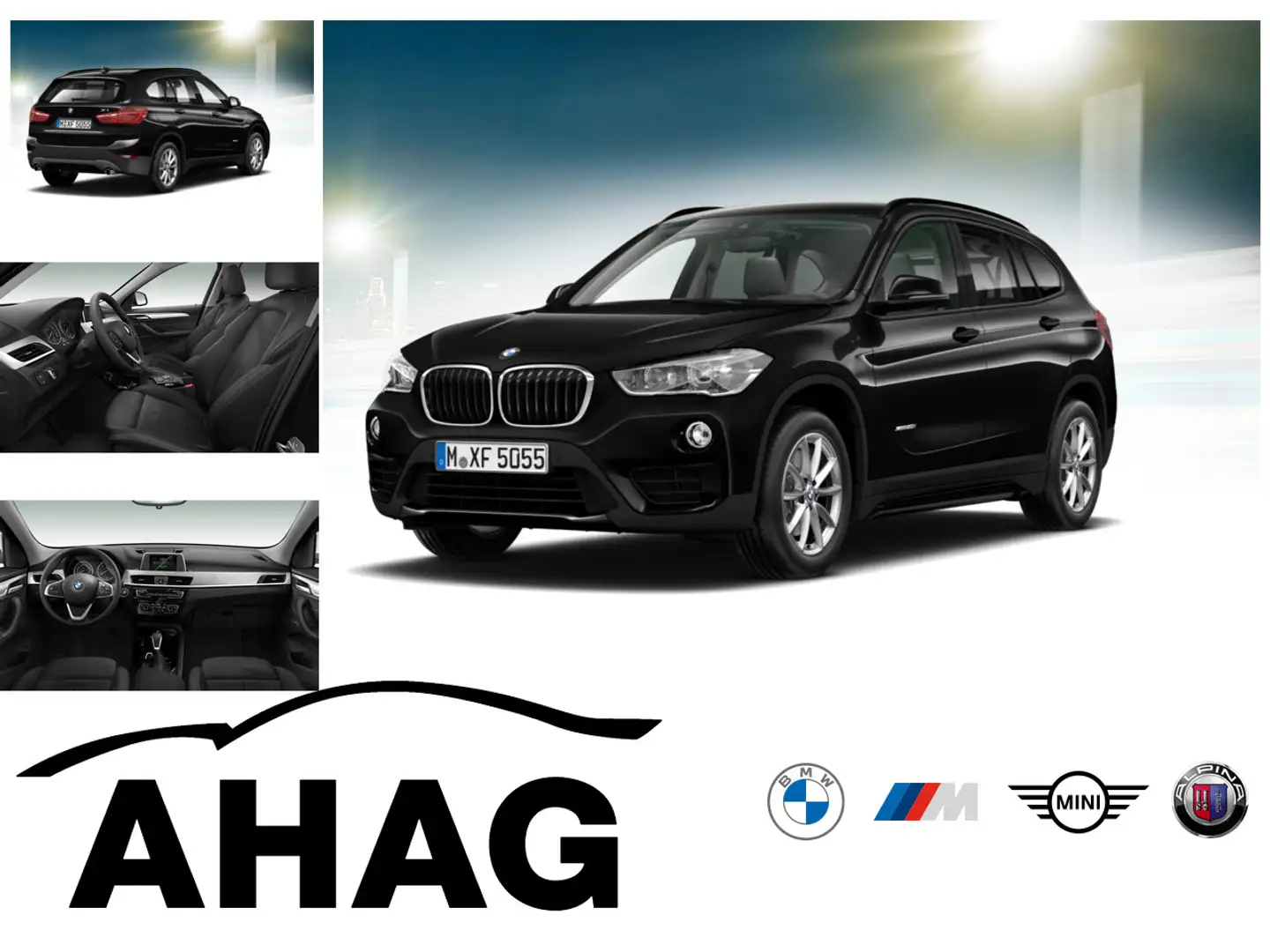BMW X1 xDrive20i A Sport Line Aut. EDC Klimaaut. PDC Schwarz - 1