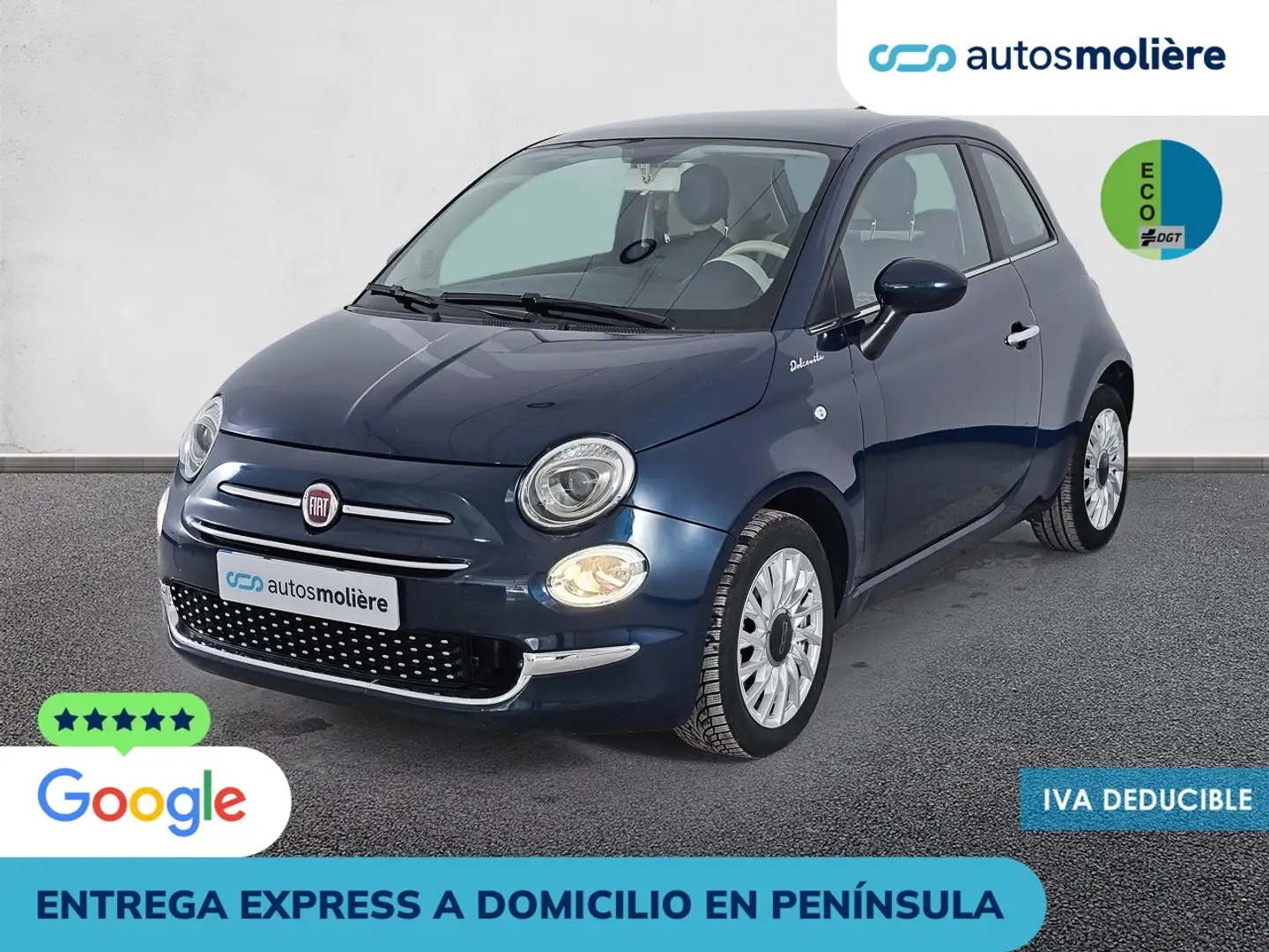 Fiat 500 1.0 Hybrid Dolcevita 52kW Azul - 1