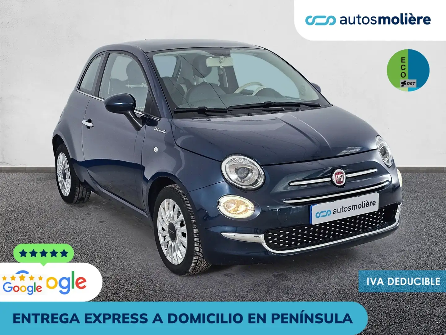 Fiat 500 1.0 Hybrid Dolcevita 52kW Azul - 2