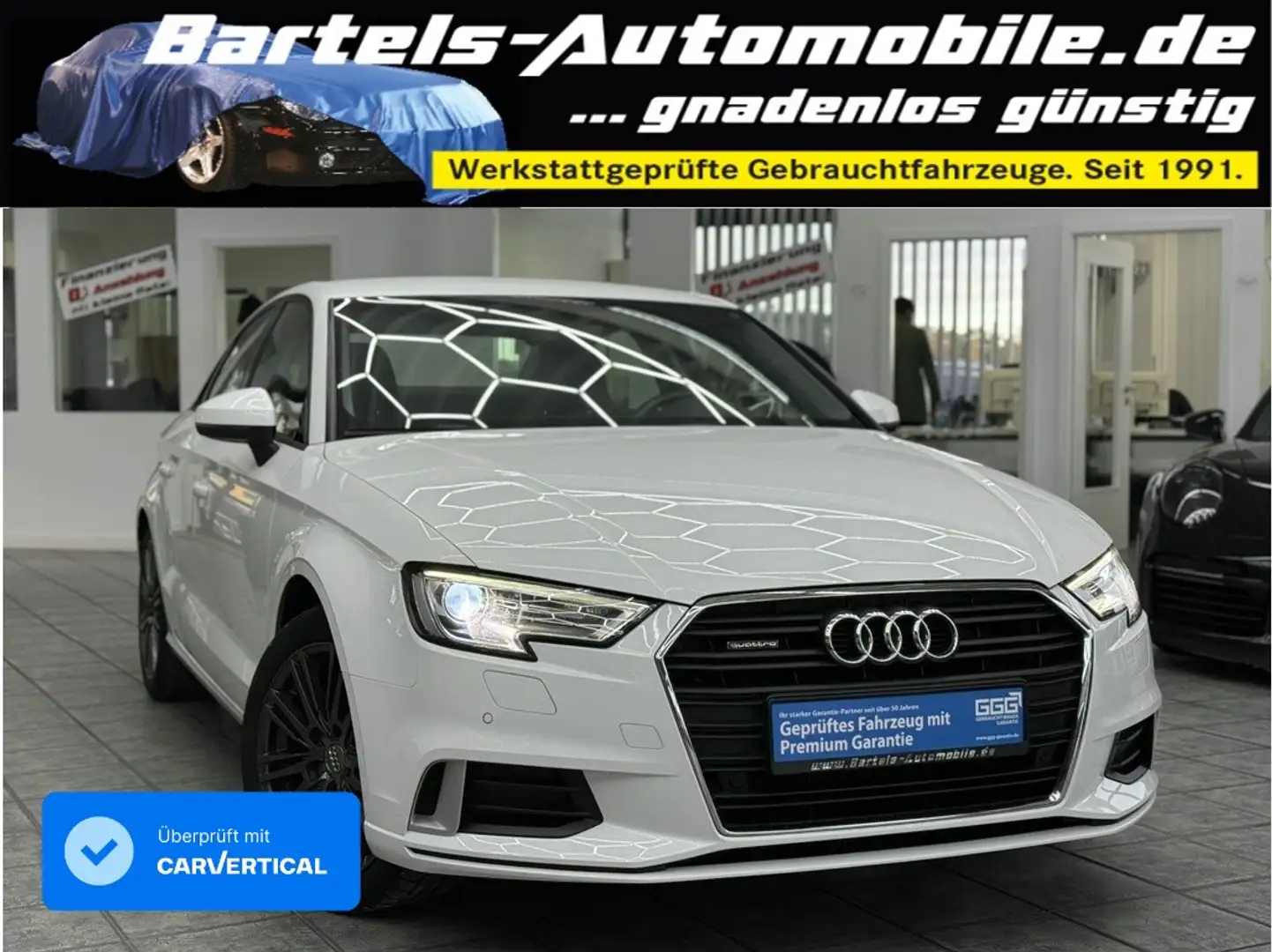 Audi A3 40 TFSI quattro sport, S-Tronic, Navi, Xenon Weiß - 1