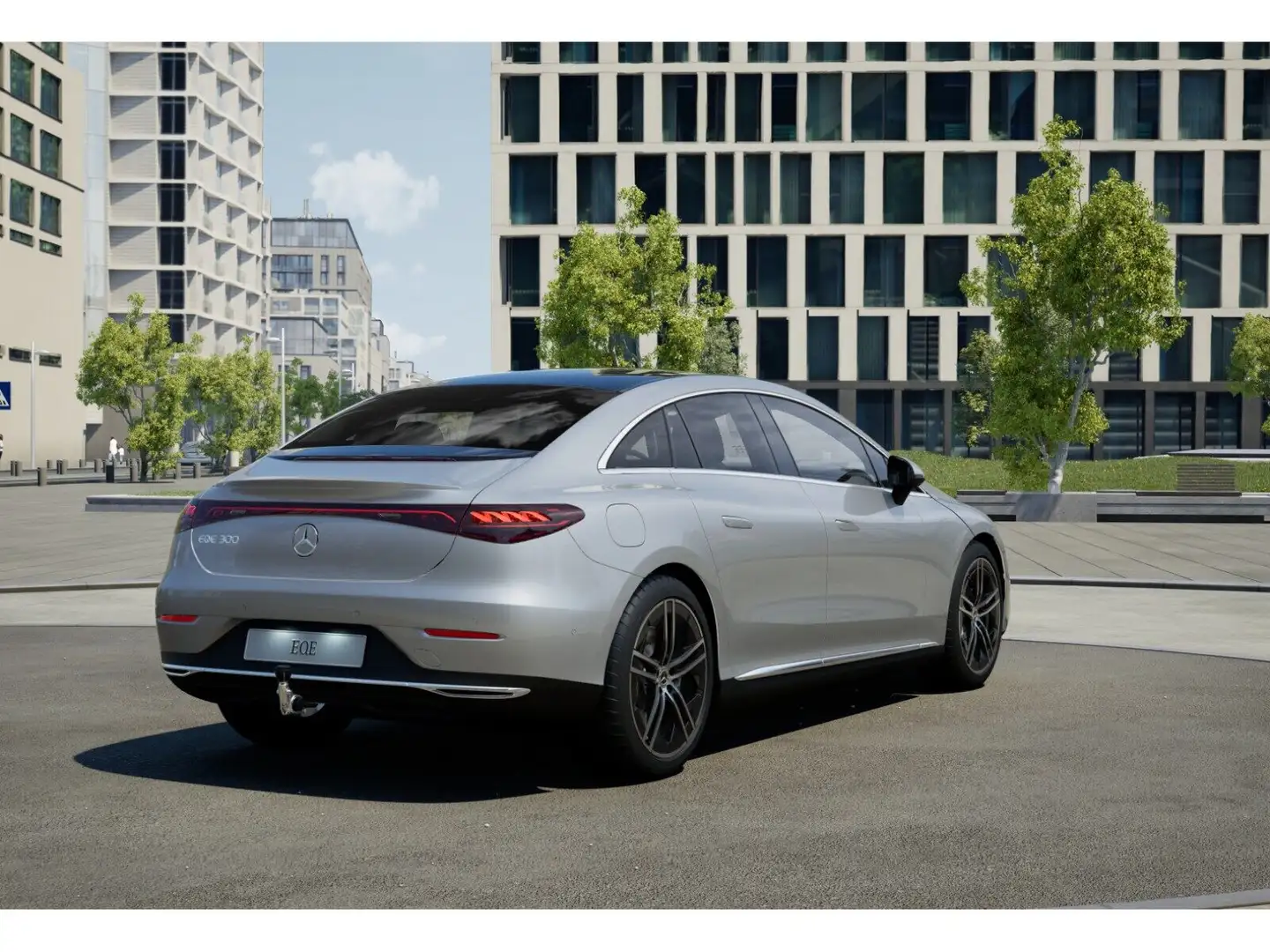 Mercedes-Benz EQE 300 ElectricArt/Pano/Burm/AHK/Airm/HUD/21' Silber - 2
