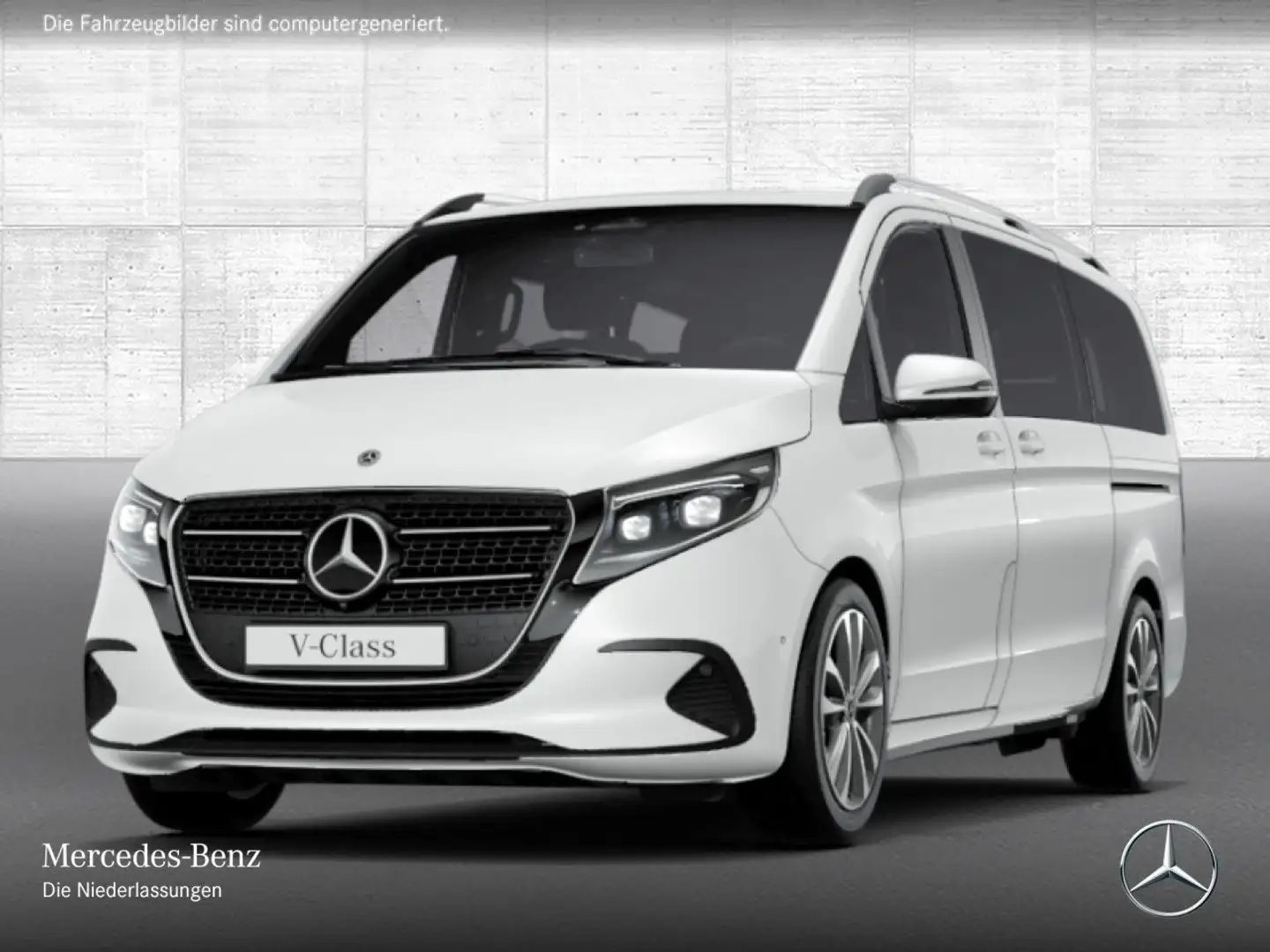 Mercedes-Benz V 300 d 4M STYLE+Allrad+9G+StandHZ+Klimaautom.+DIS Weiß - 2