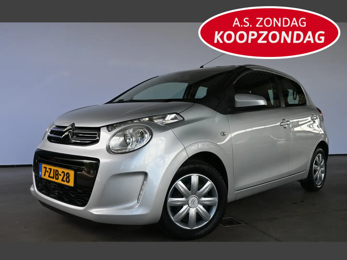 Citroen C1 1.0 e-VTi Shine 5-DRS Airco Elektrisch Pakket LED Grijs - 1