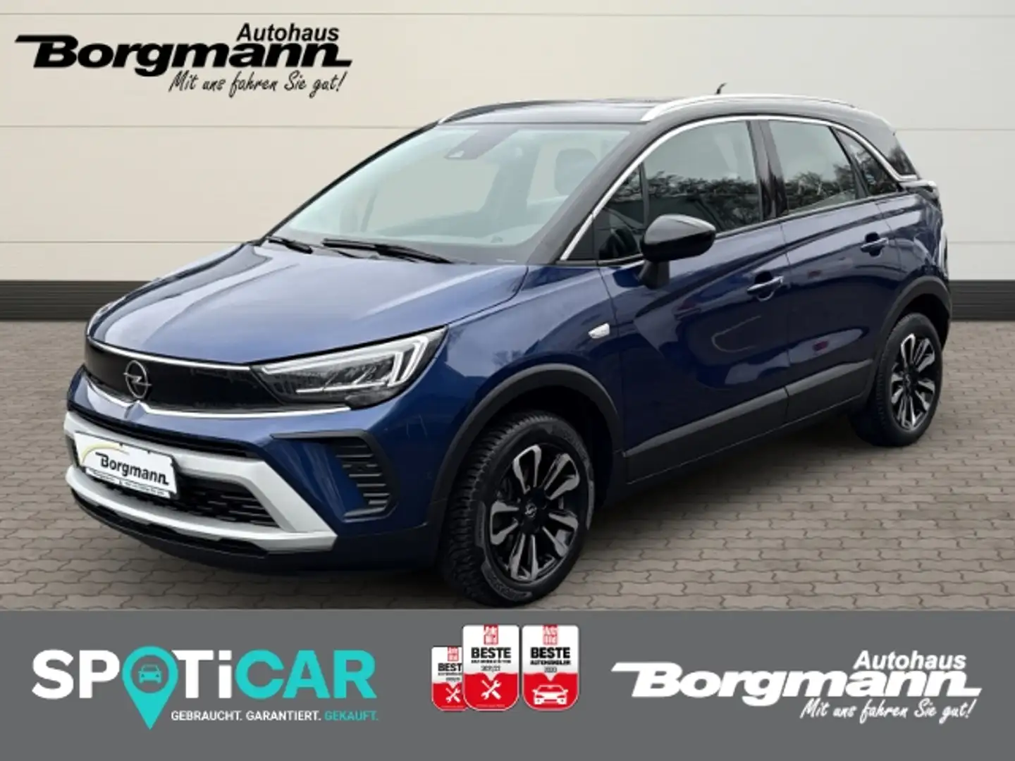 Opel Crossland Elegance Panorama Navi LED Apple CarPlay Android A Blauw - 1