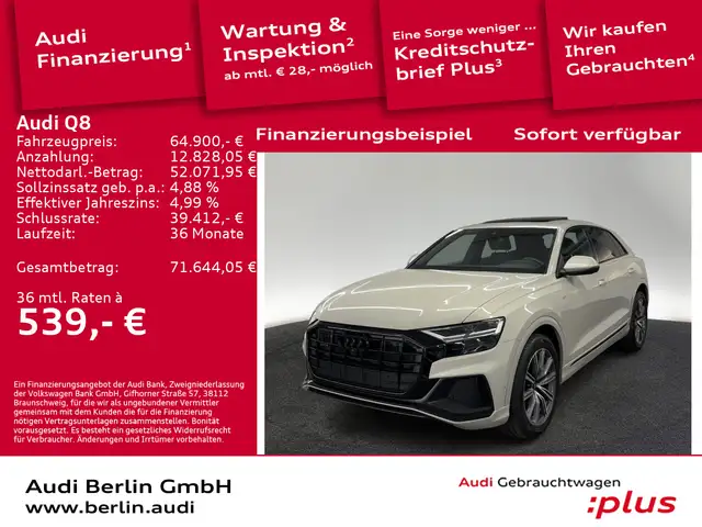 Audi Q8 45 TDI qu.tiptr. LED NAVI 360°K PANO VIRTUAL