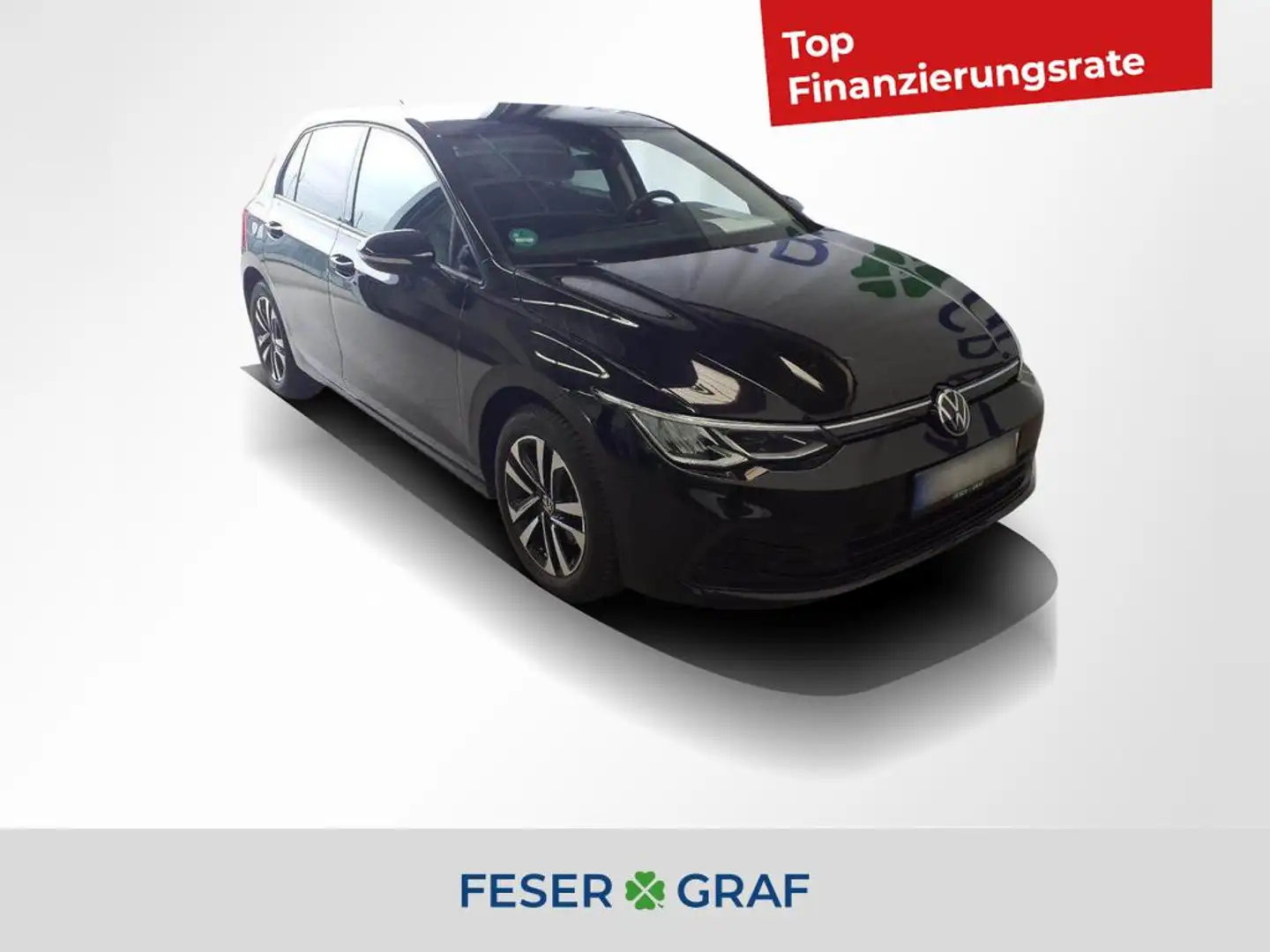 Volkswagen Golf VIII Life 1.5 TSI 110kW ACC Navi PDC Schwarz - 1