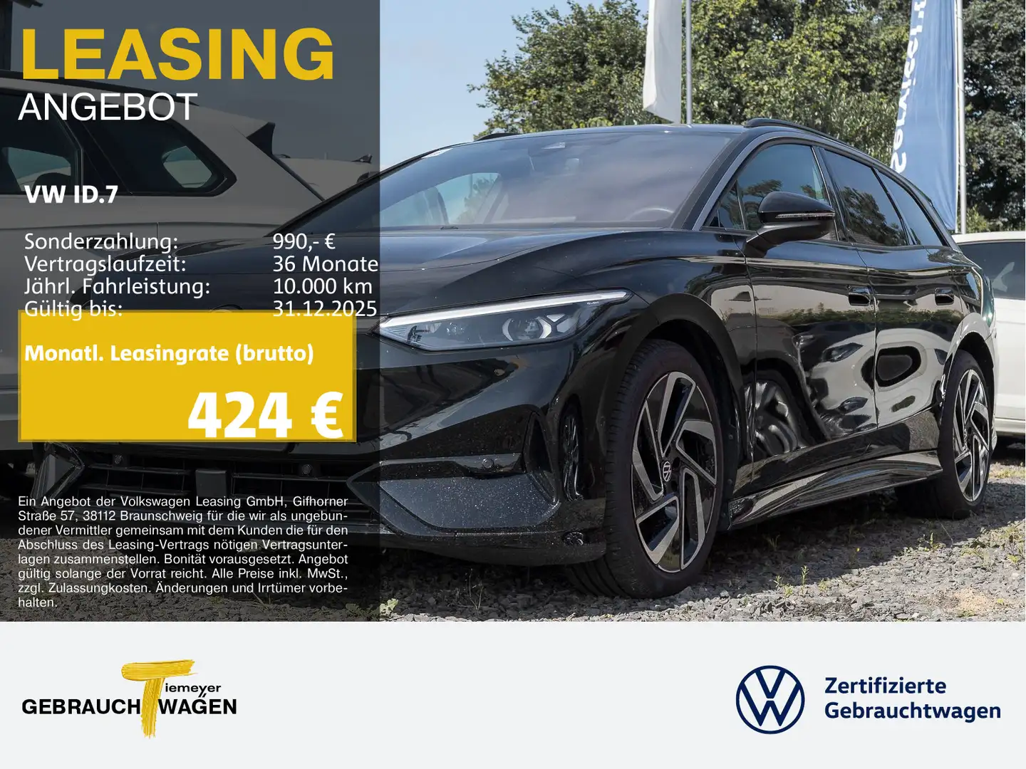 Volkswagen ID.7 Tourer PRO 286 PS IQ.LIGHT AHK KAMERA LM20 Schwarz - 1