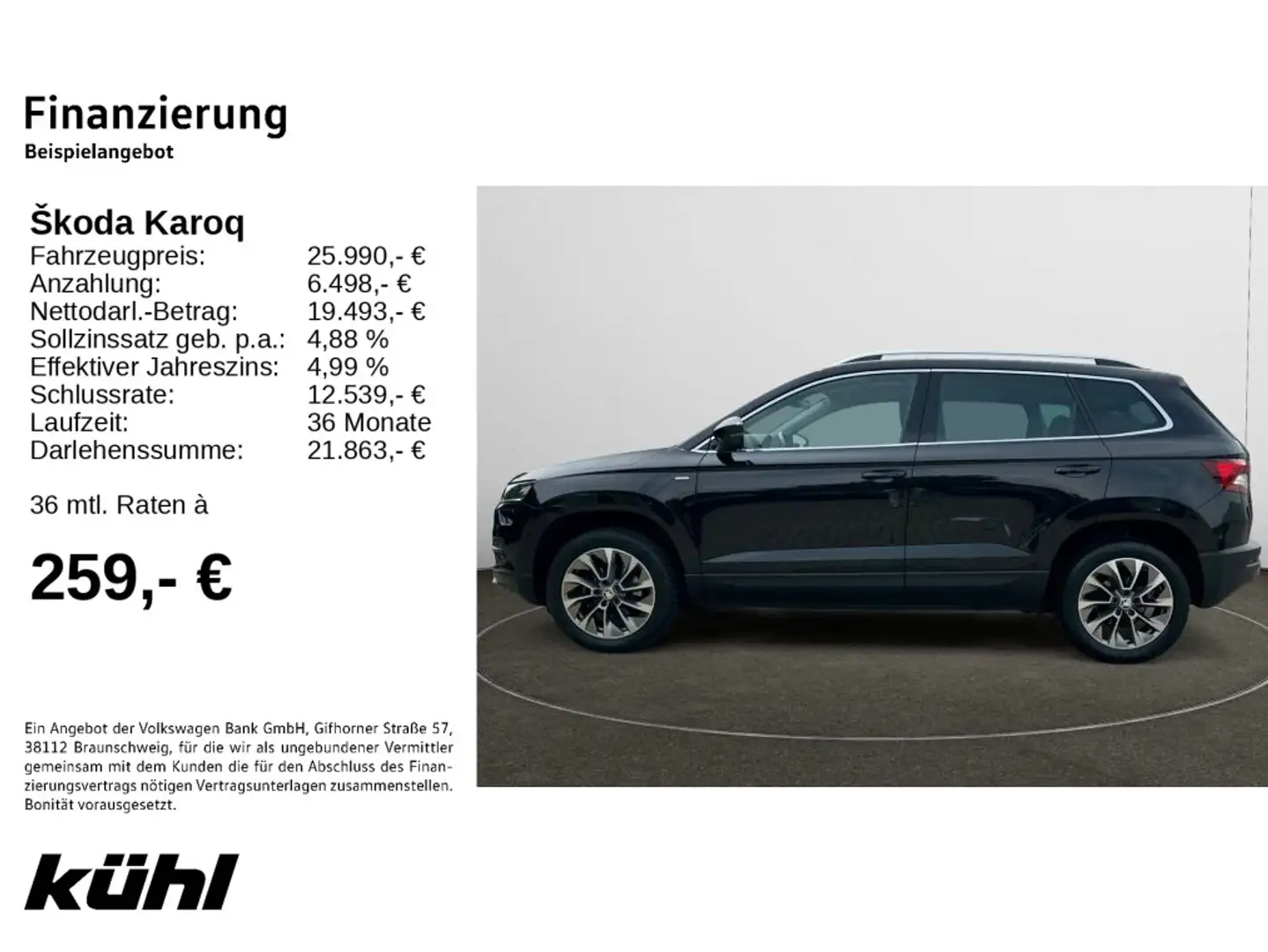 Skoda Karoq 1.5 TSI DSG Clever Navi,AHK,ACC Schwarz - 2