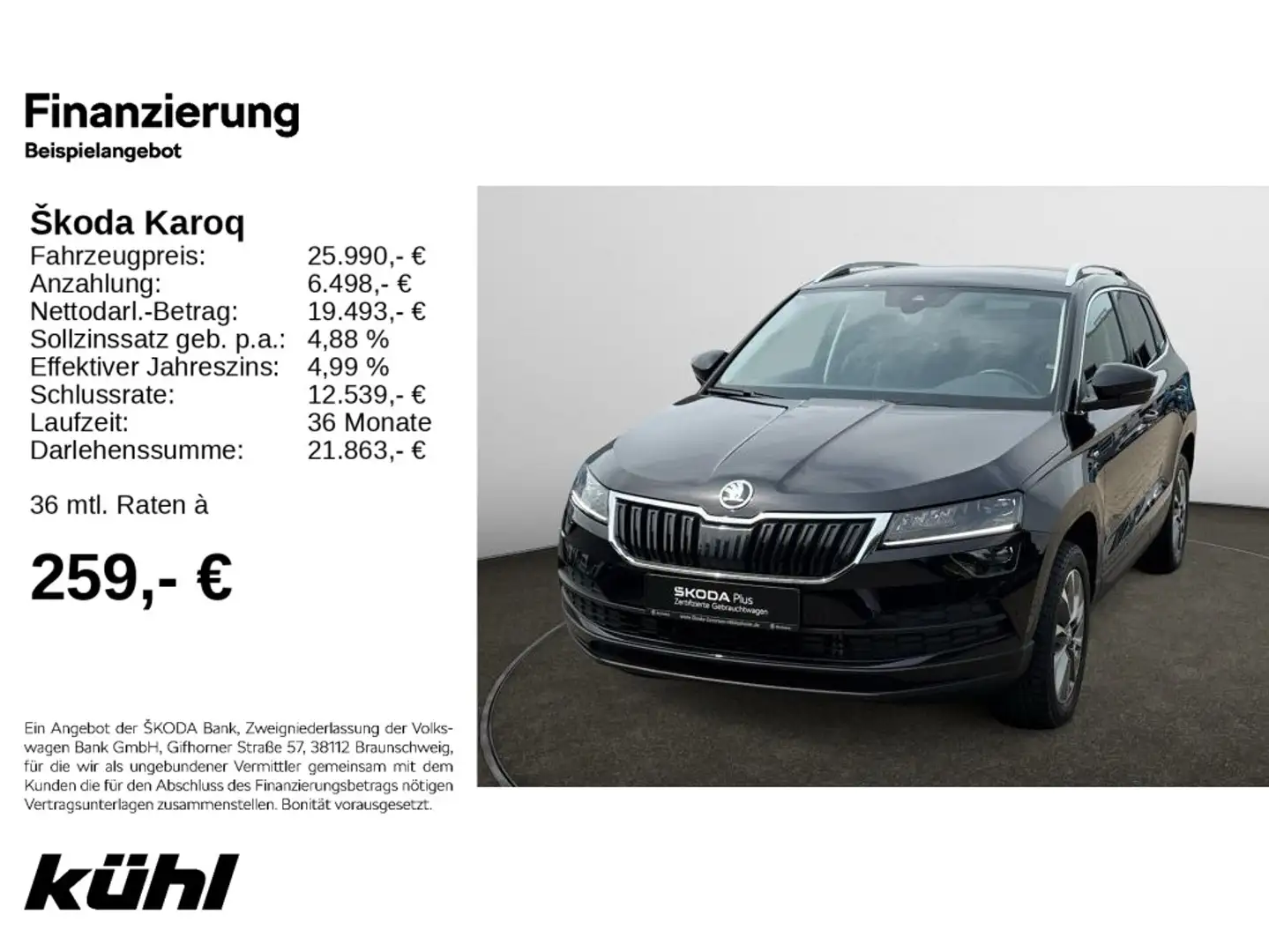 Skoda Karoq 1.5 TSI DSG Clever Navi,AHK,ACC Schwarz - 1