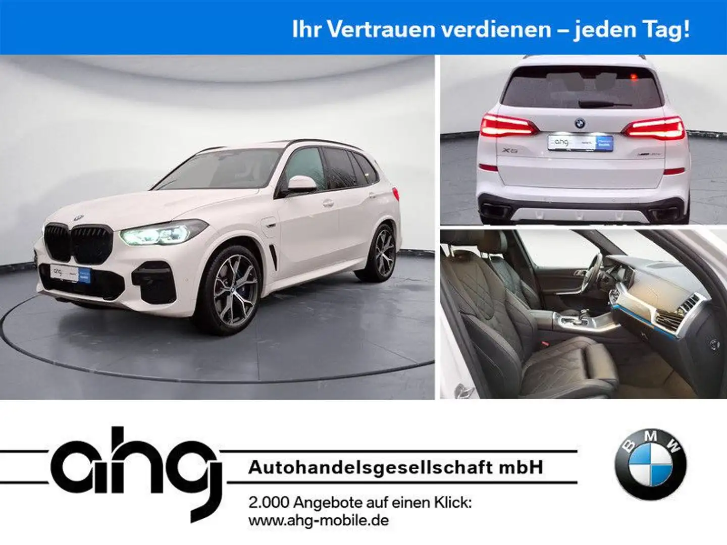 BMW X5 xDrive45e M Sport Luftfederung HuD ACC Laser Weiß - 1