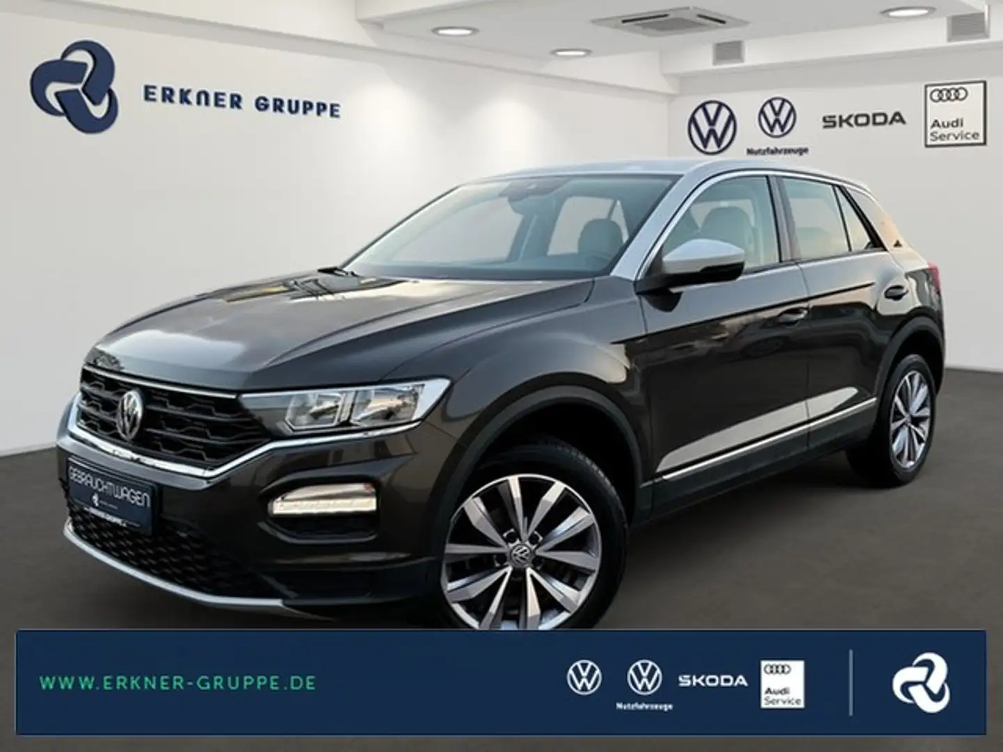 Volkswagen T-Roc 1.6TDI Style NAVI+ACC+LEDER+SITZHZG++ Braun - 1