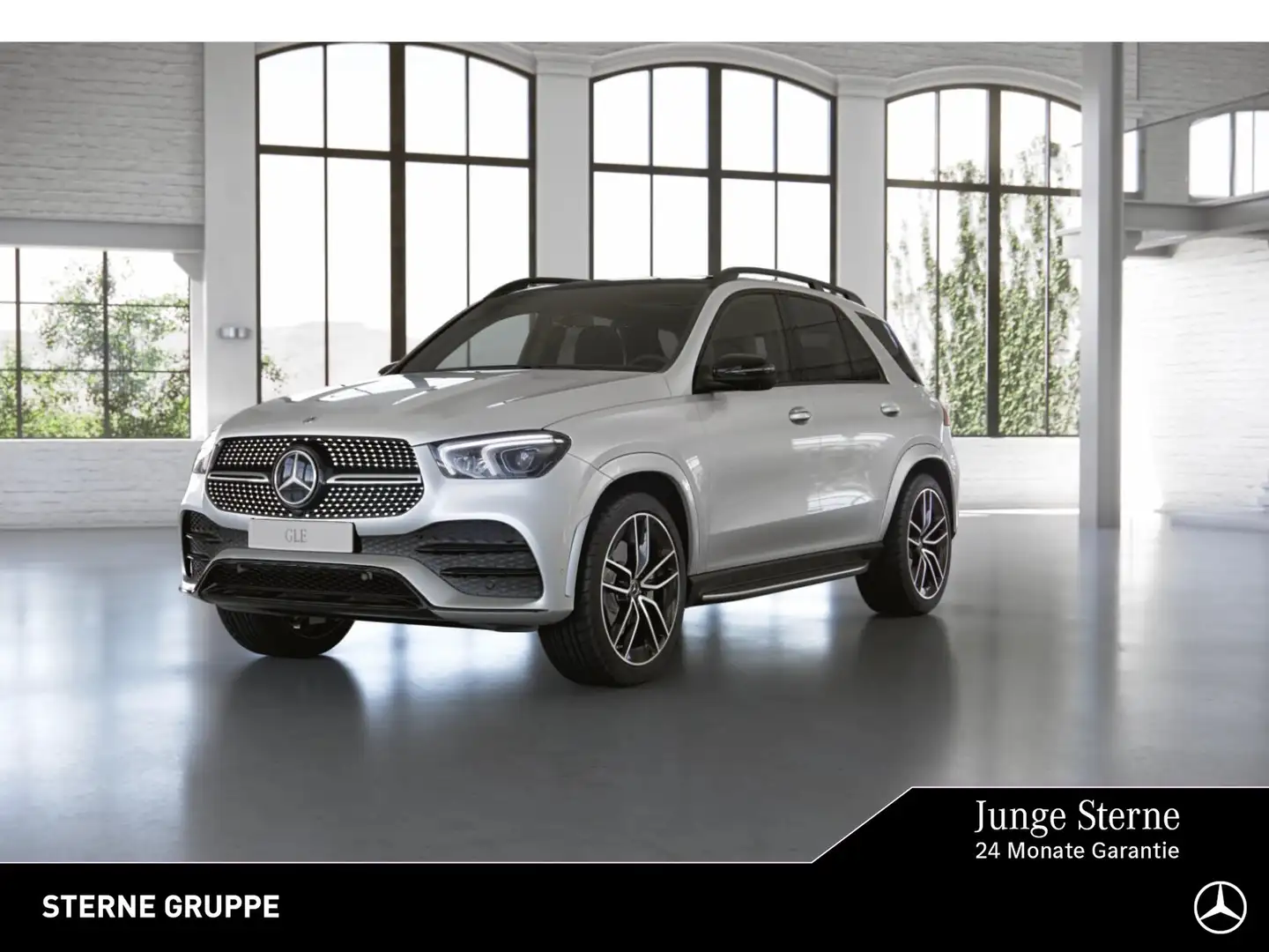 Mercedes-Benz GLE 400 GLE 400 d 4M AMG NIGHT AHK Distr Pano Burm Leder Blanc - 1