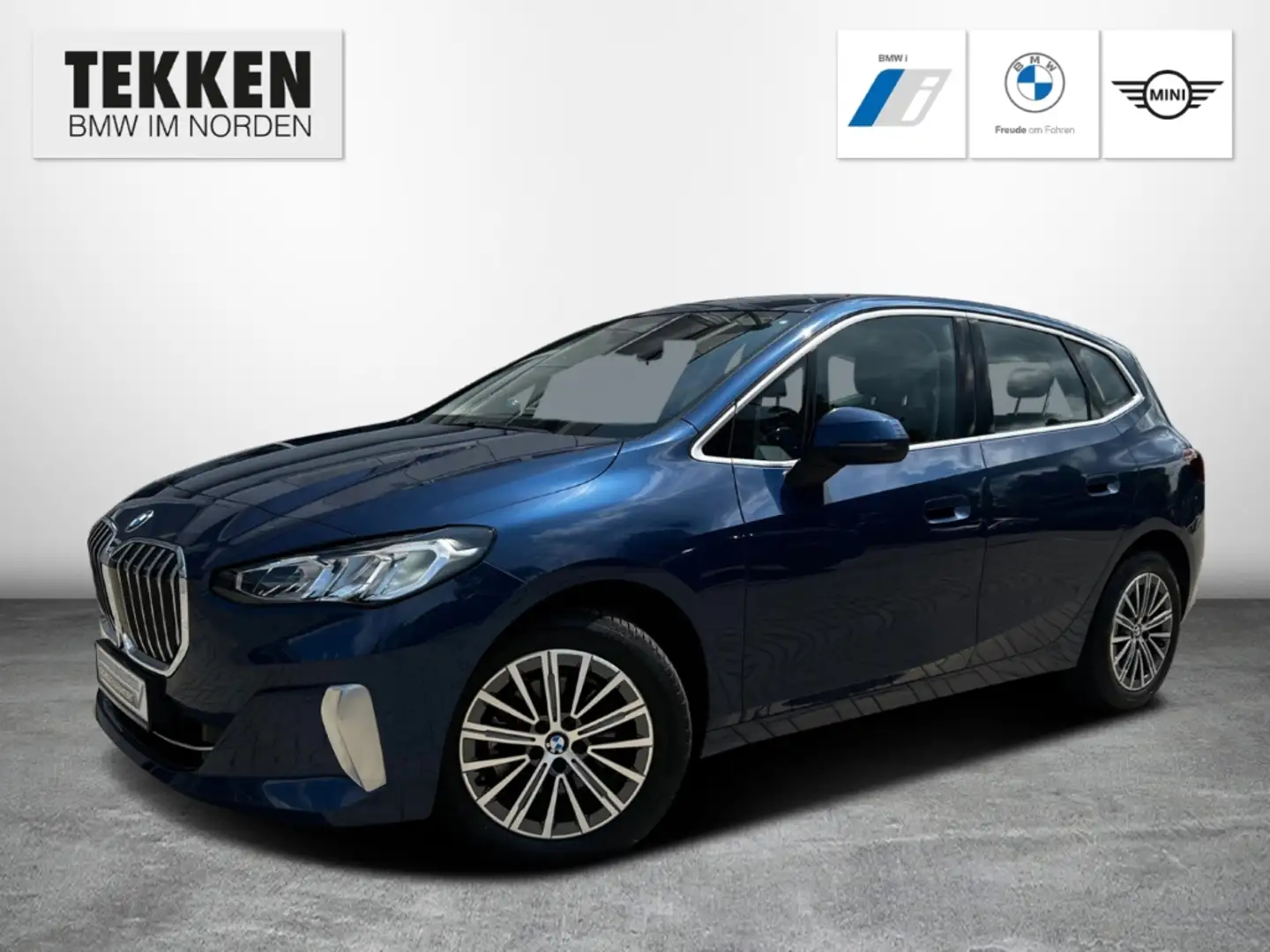 BMW 218 i Luxury Line Aut. SHZ LED Navi RFK Sensatec Bleu - 1
