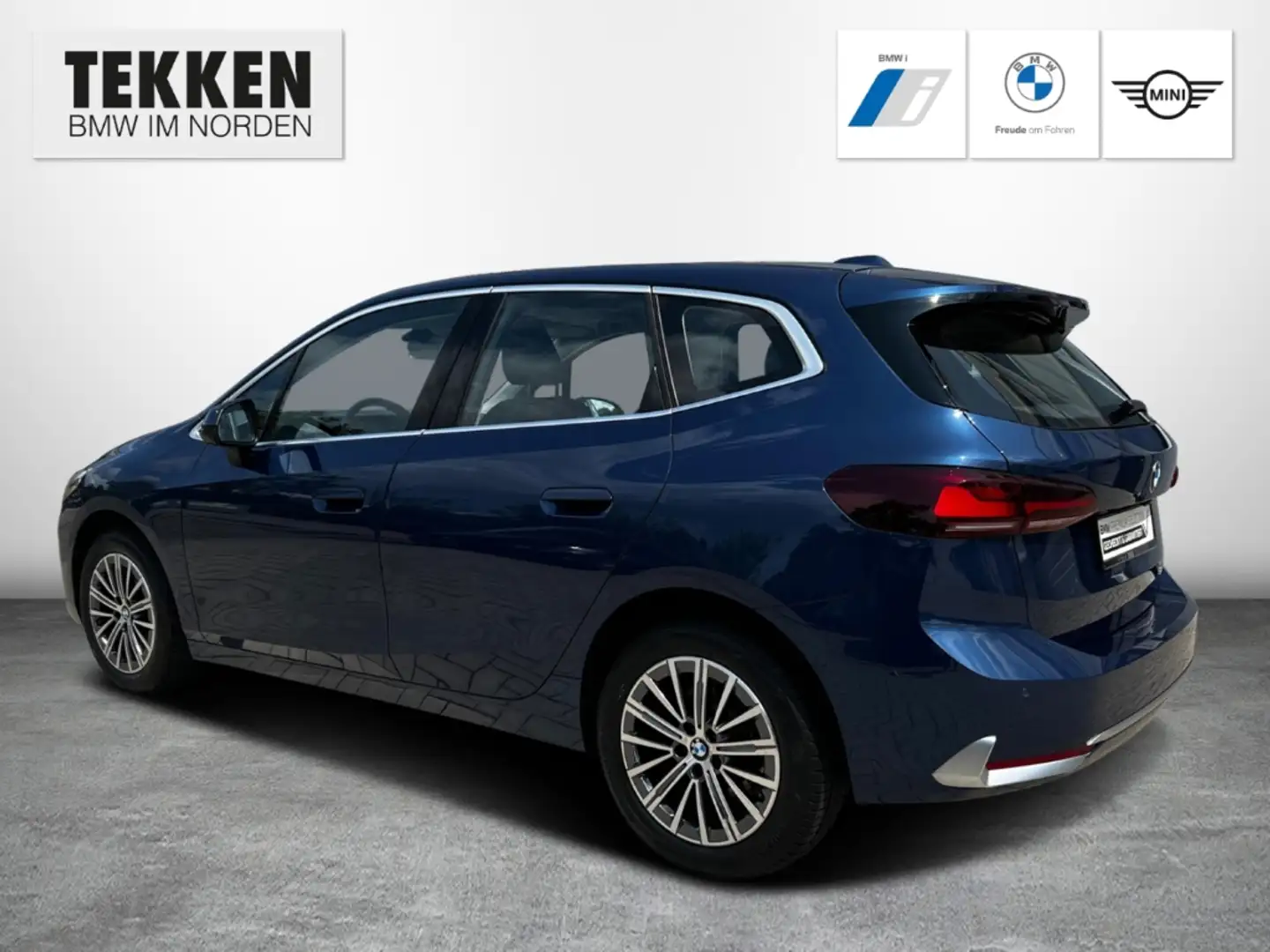 BMW 218 i Luxury Line Aut. SHZ LED Navi RFK Sensatec Bleu - 2