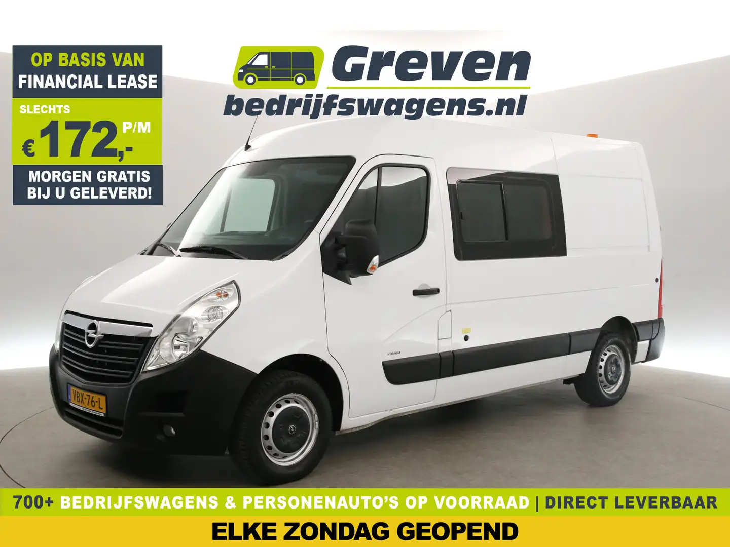 Opel Movano 2.3 CDTI L2H2 Airco Cruise Camera Omvormer Navi PD Wit - 1