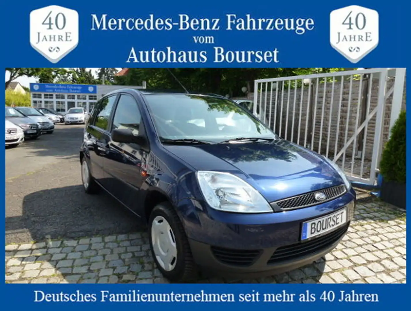 Ford Fiesta 1.4 16V 1.Besitz-Klimaanlage-30.000 KM Bleu - 1