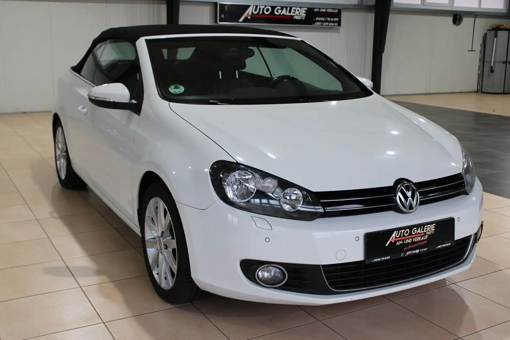 Volkswagen Golf VI Cabriolet1,4TSi*TüV NEU*Navi*1.Hand*TOP Weiß - 1