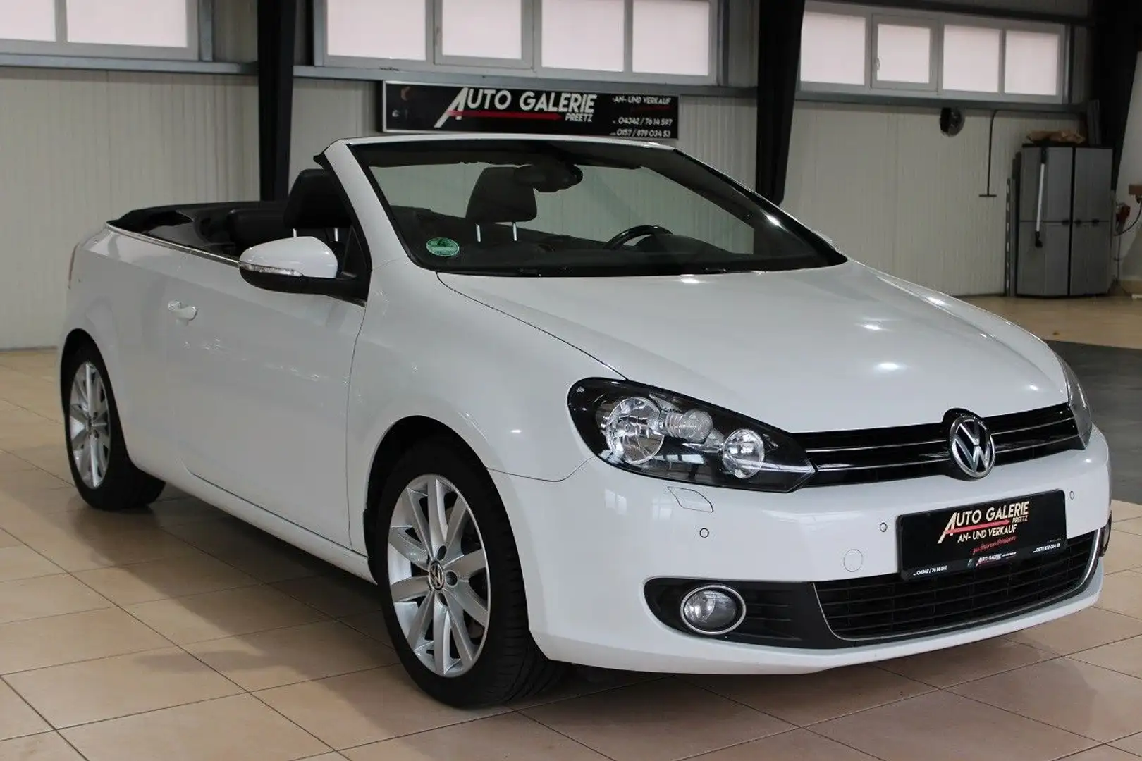Volkswagen Golf VI Cabriolet1,4TSi*TüV NEU*Navi*1.Hand*TOP Weiß - 2