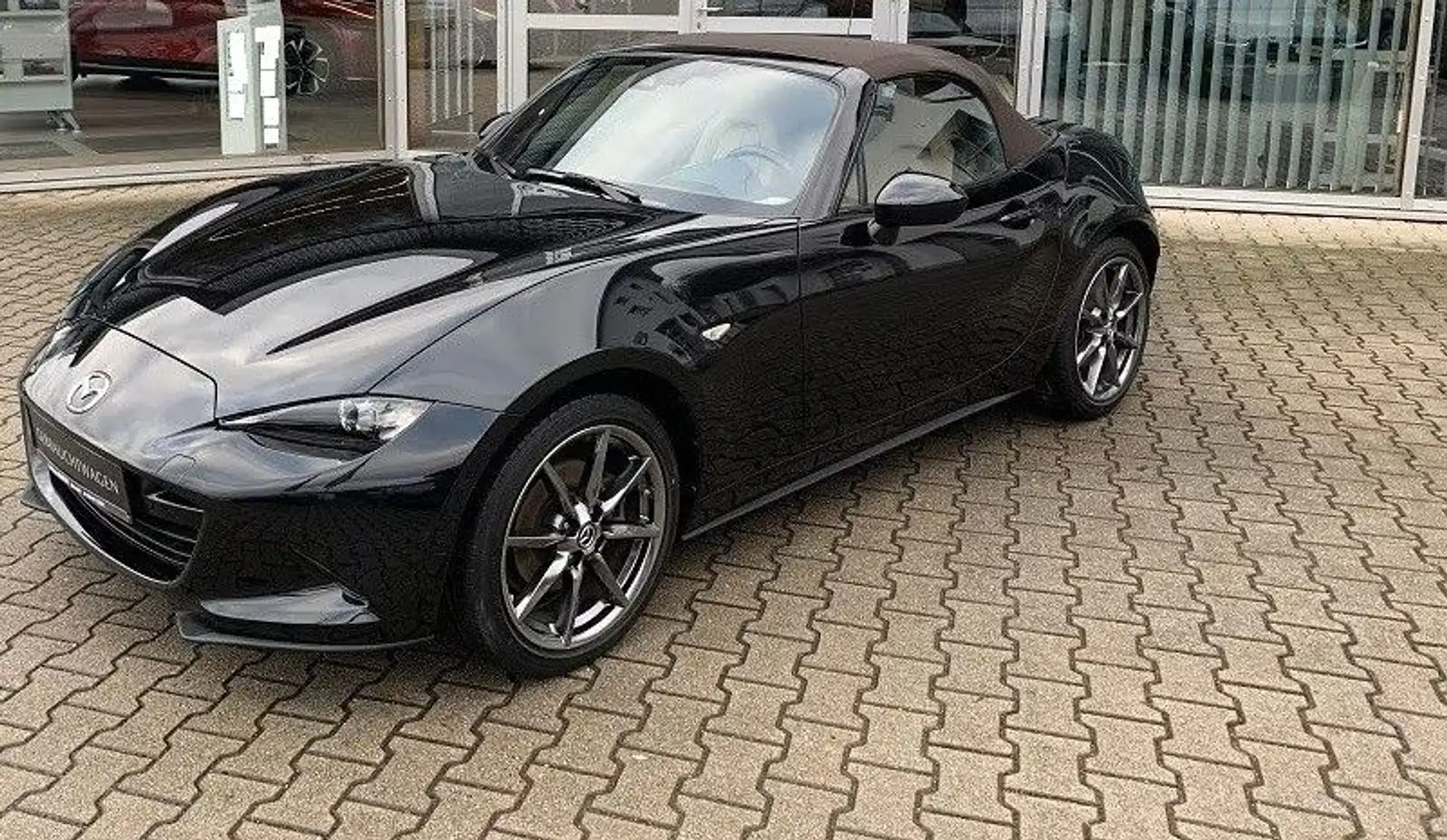 Mazda MX-5 Sports-Line/Voll Leder/LED/Navi/Bose/AHK/Al Schwarz - 1