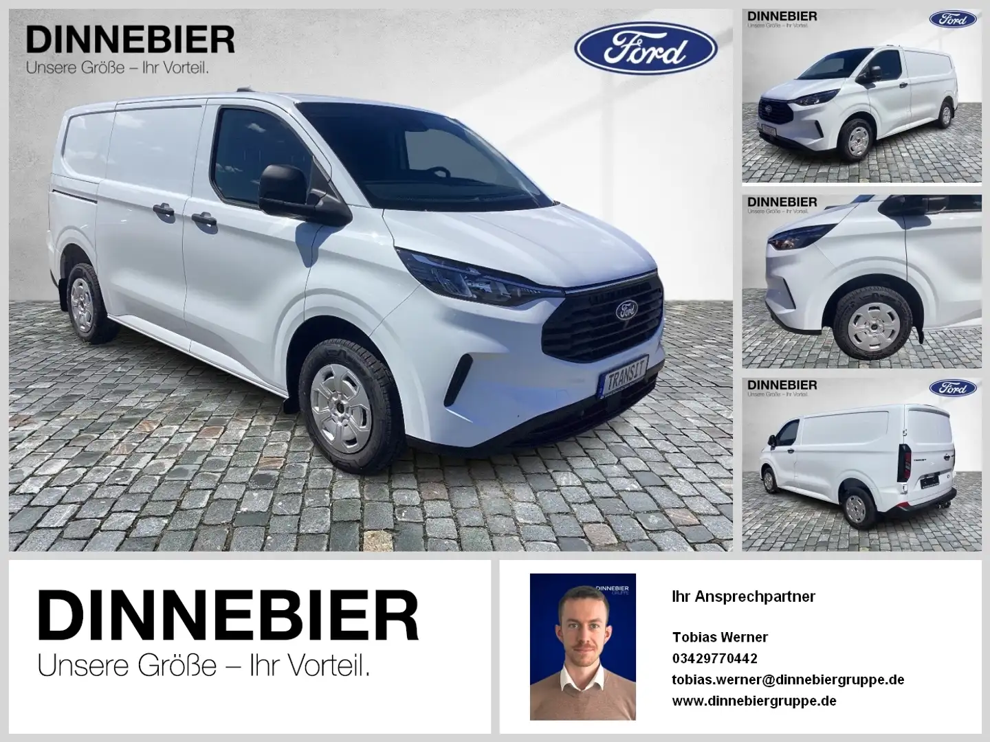 Ford Transit Custom 280 L1 H1 Kasten LKW Trend 81 kW Blanc - 1