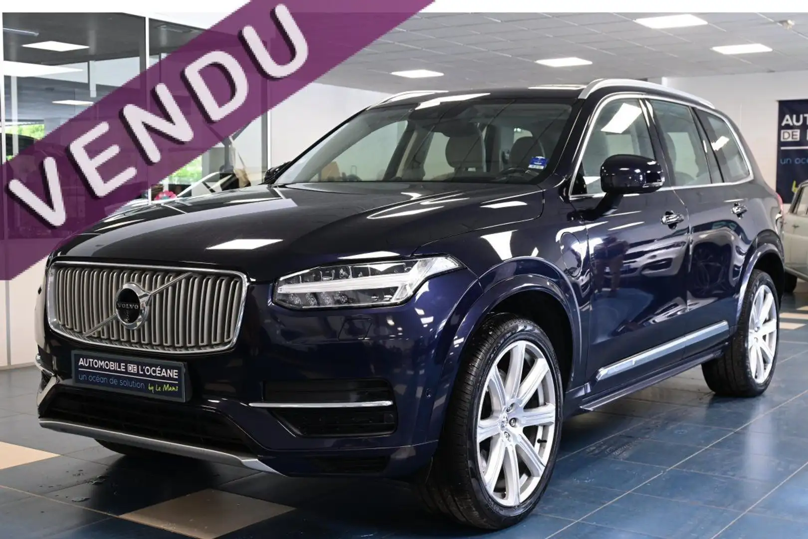 Volvo XC90 T8 Twin Engine 320%2B87 ch Geartronic 7pl Inscript Gris - 1