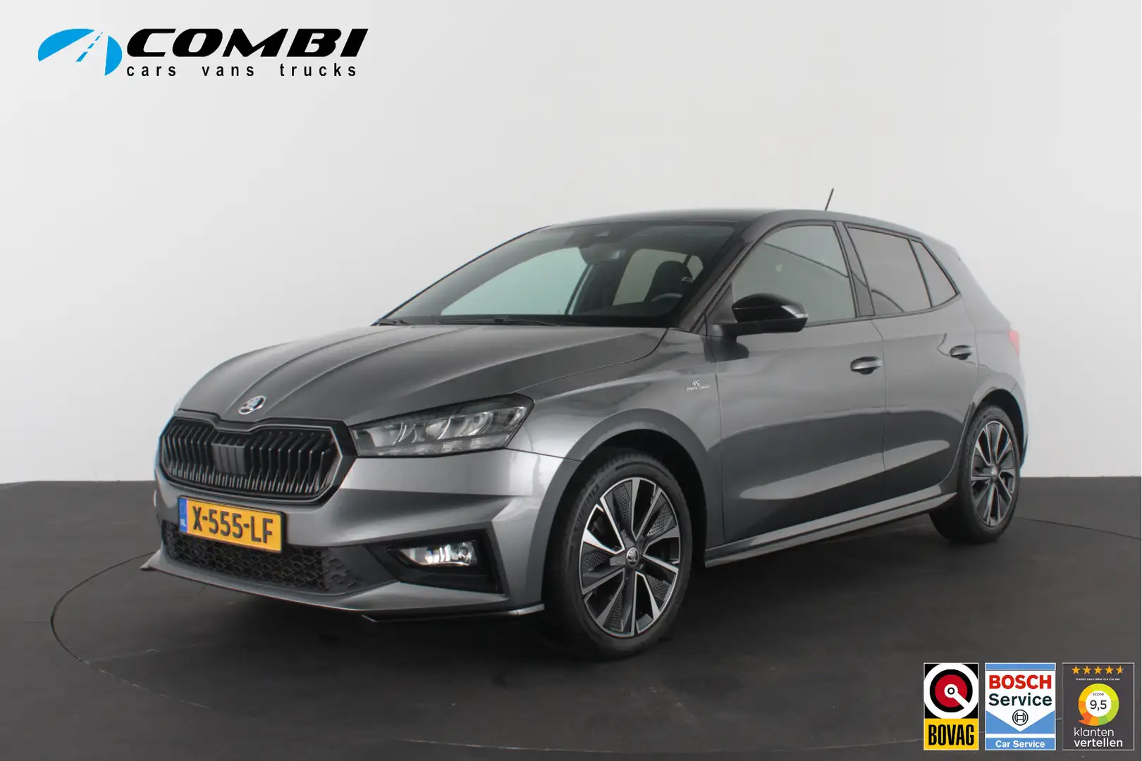 Skoda Fabia Škoda 1.0 TSI Monte Carlo Zwart dak/Stoelverwarm Grigio - 1